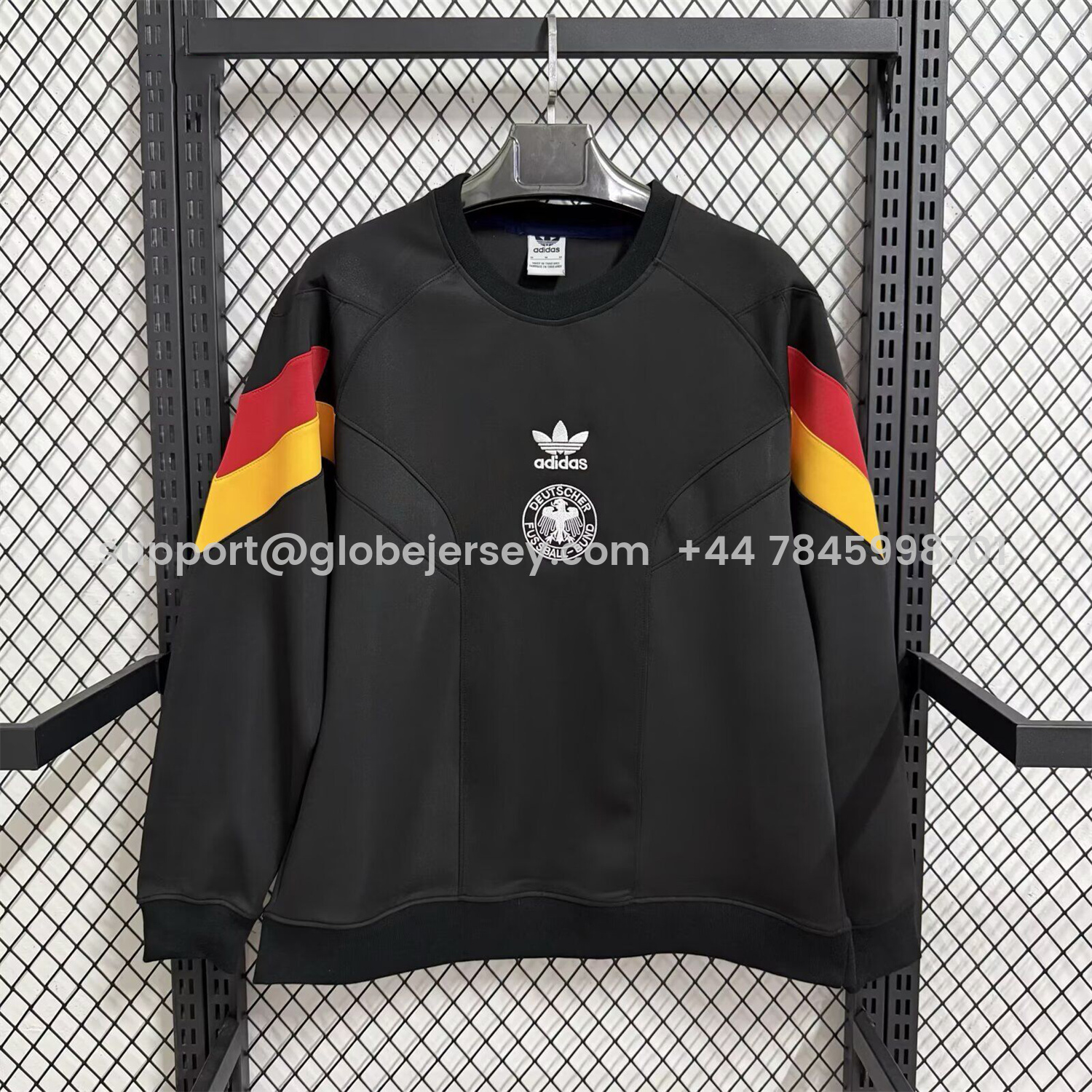 Germany 2026 Retro Style Black Unisex Pullover Hoodie