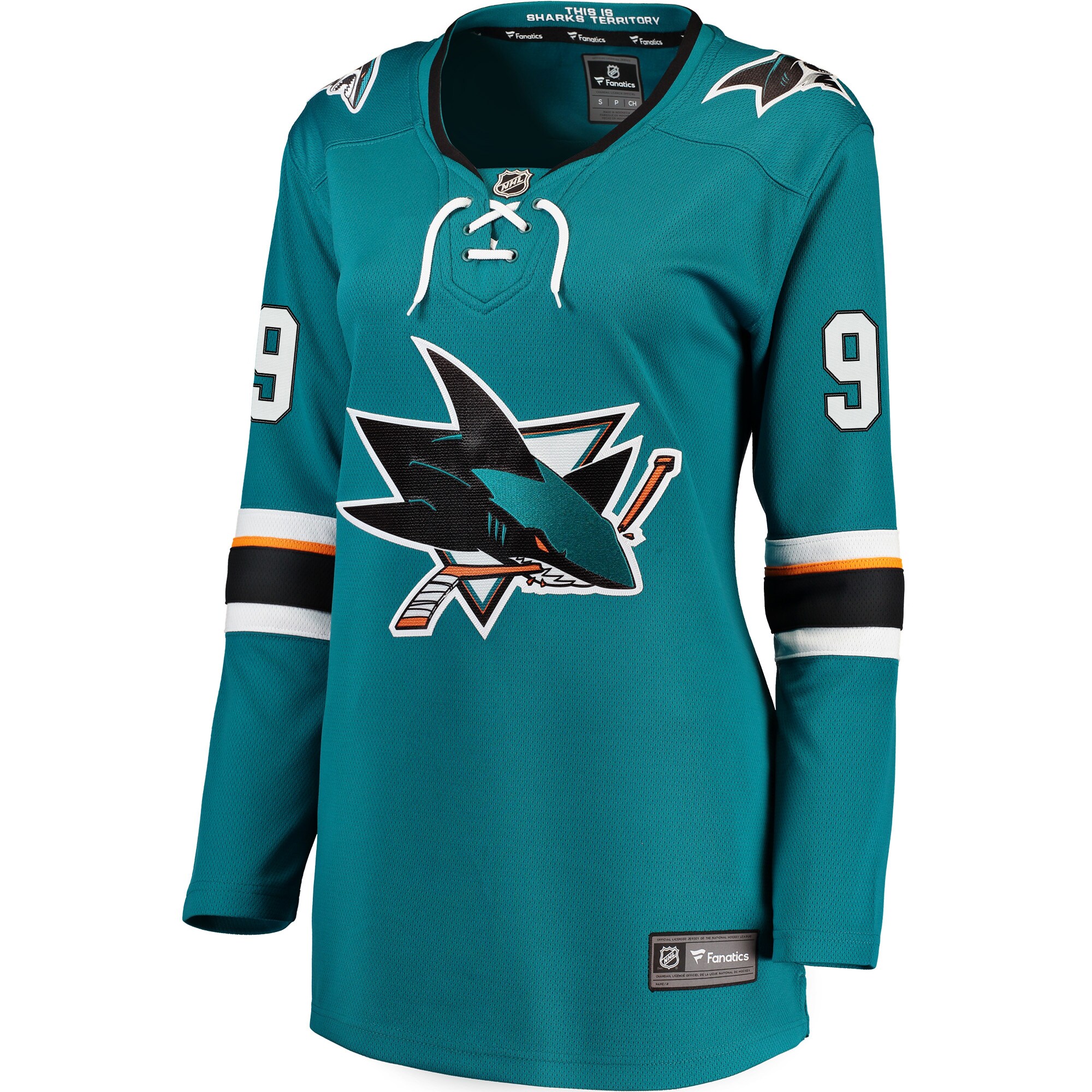 Evander Kane San Jose Sharks Fanatics Women’s Premier Breakaway   Jersey – Teal