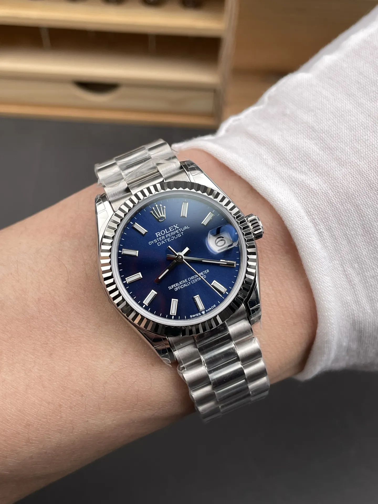 Rolex Datejust Blue Dial Ladies 31mm