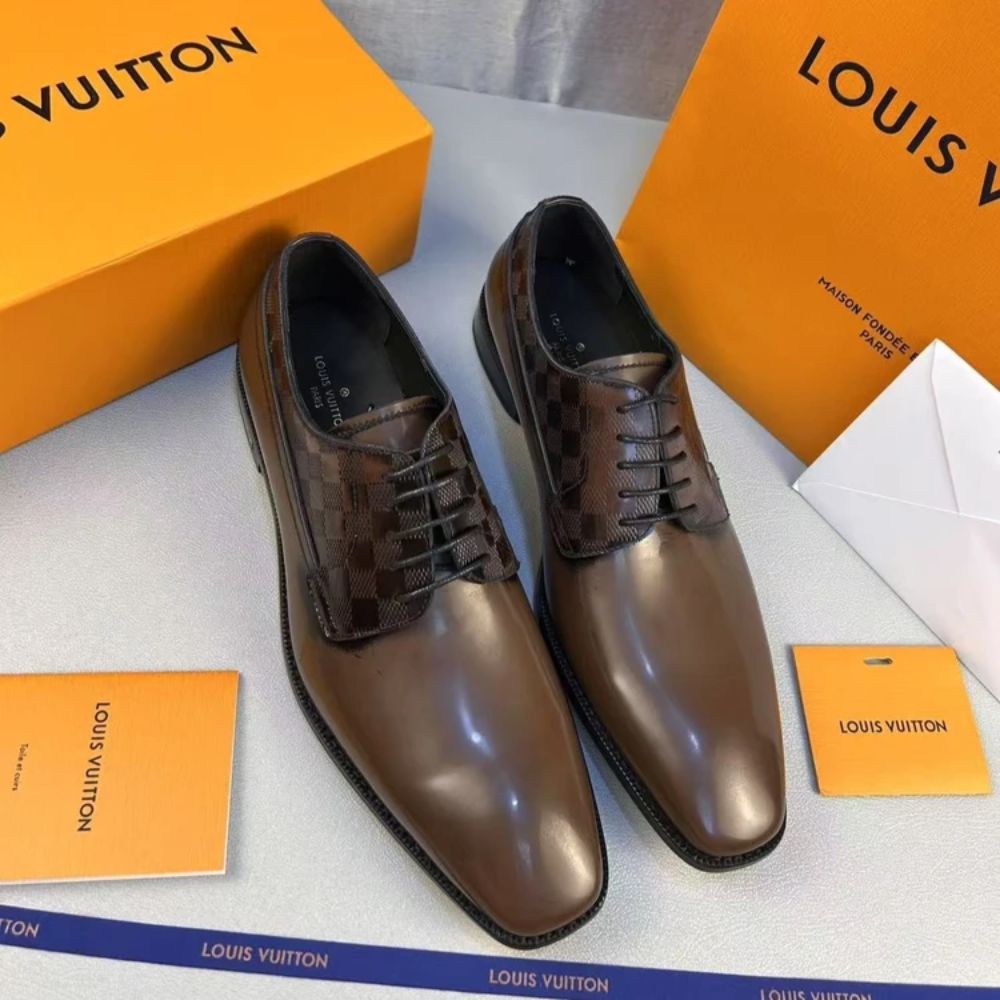 Louis Vuitton Minister Derby Brown For Men