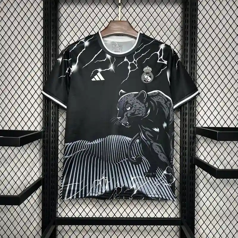 2024/2025 Real Madrid Black leopard Special Football Shirt 1:1 Thai Quality