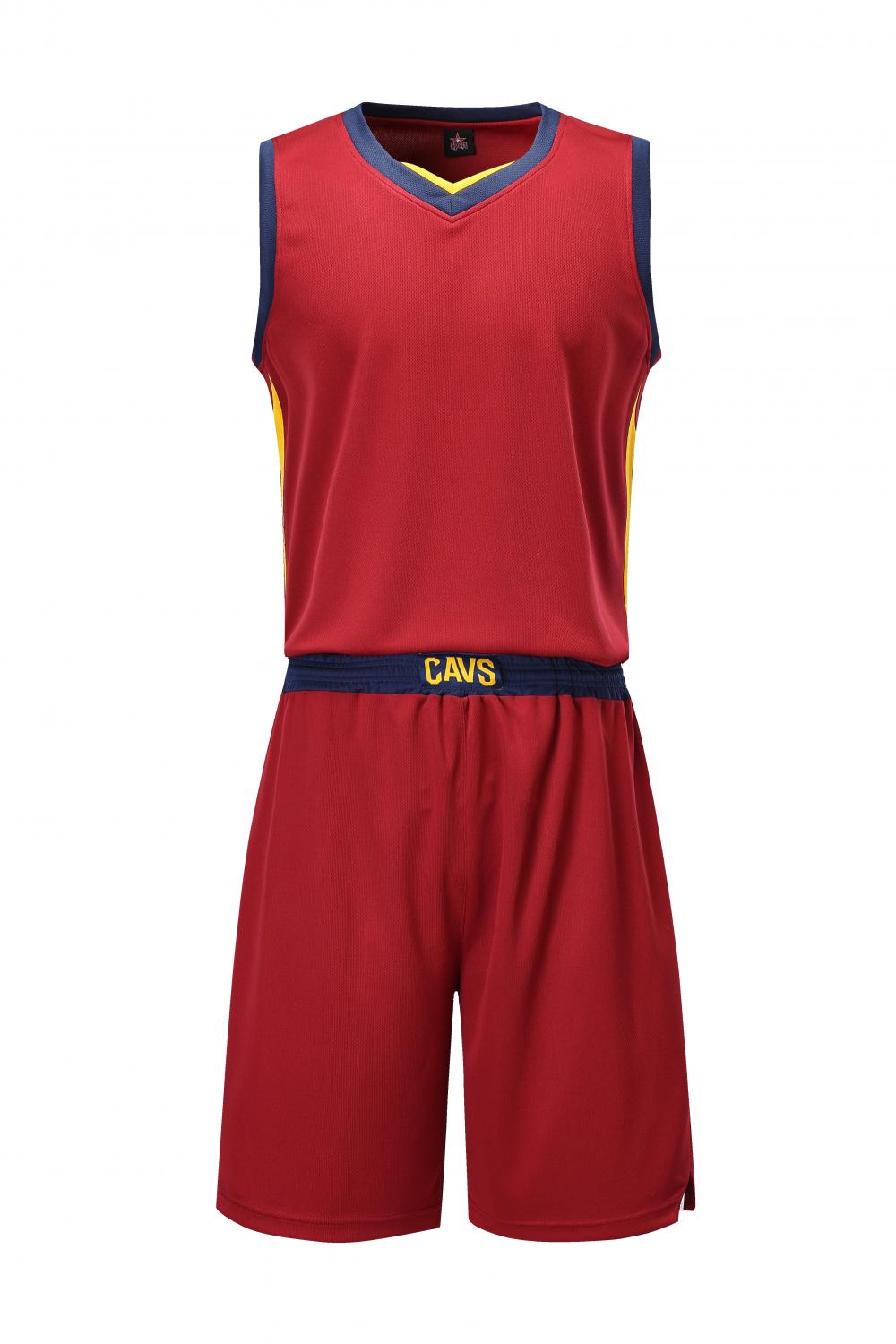 Cavaliers basketball uniform red suit（Customizable name and number）