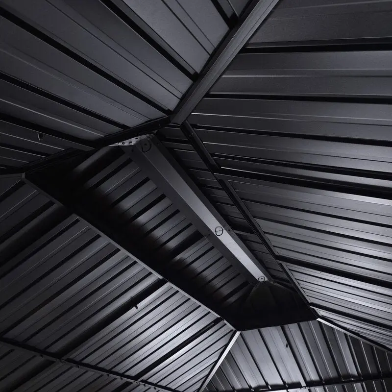 18′ x 12′ Industrial-Grade Metal Patio Gazebo
