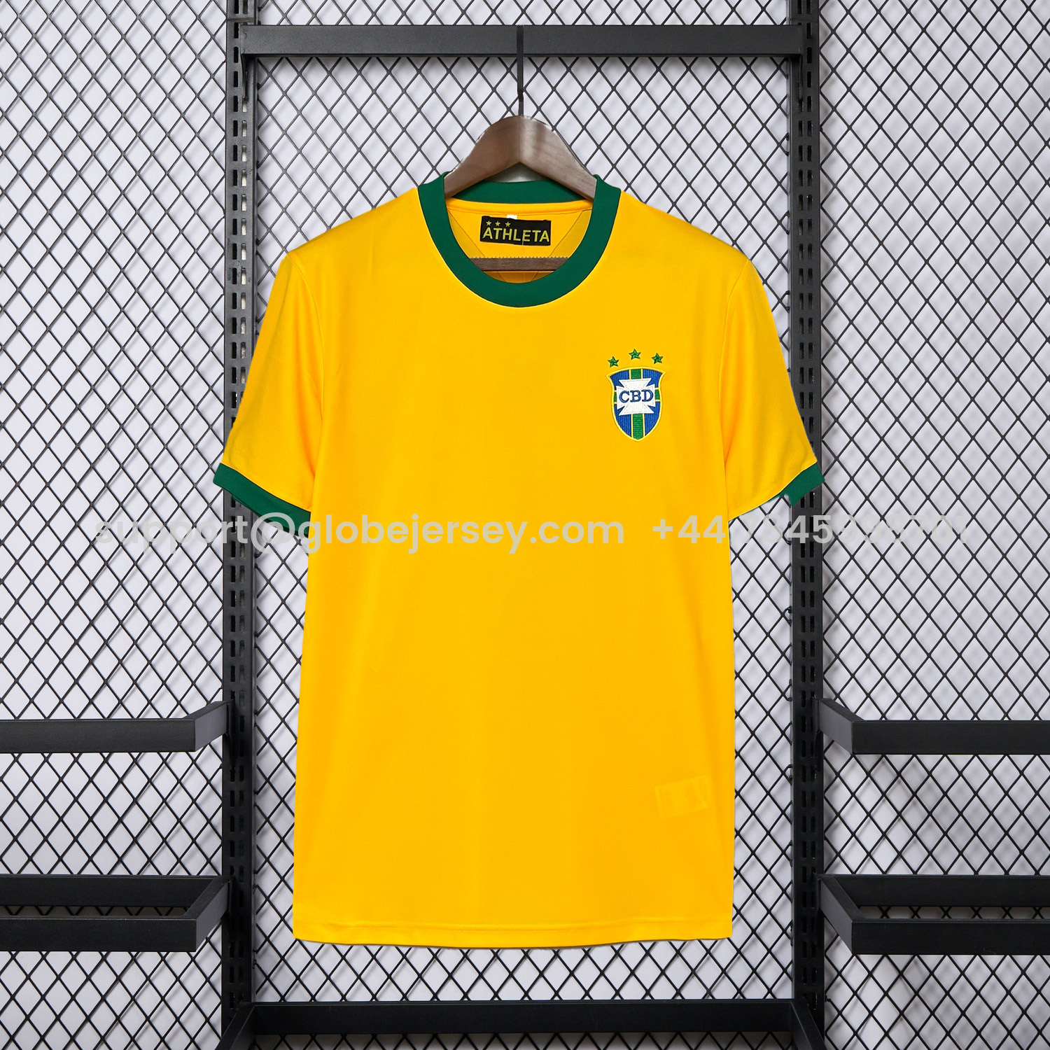 Retro Brazil 1971 Home Jersey