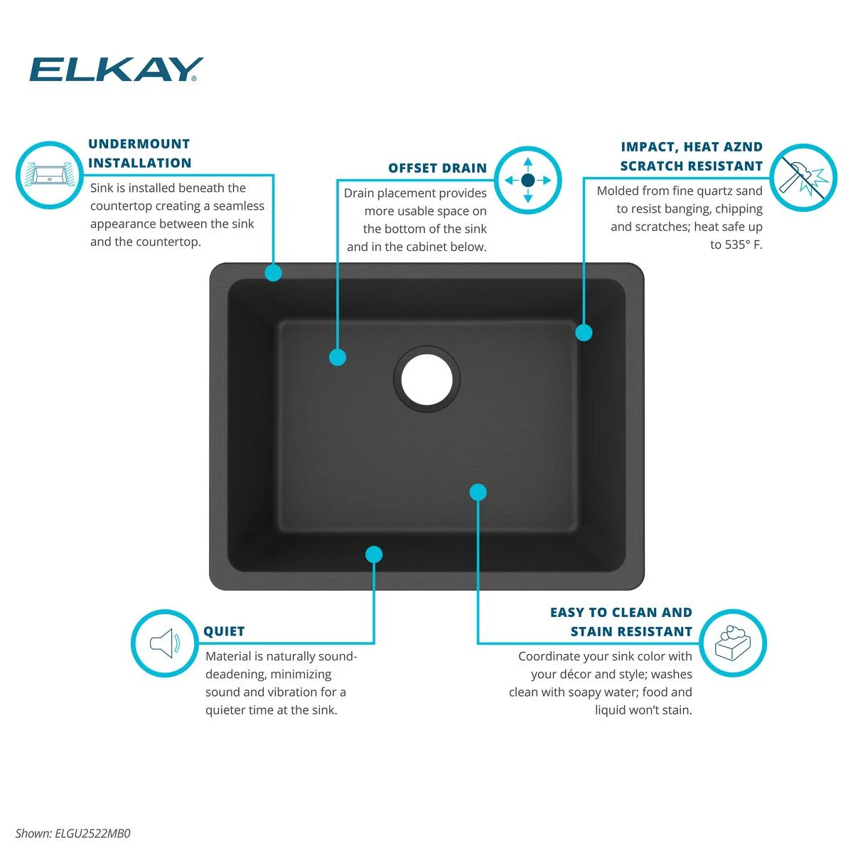 Elkay Quartz Classic 24-5/8