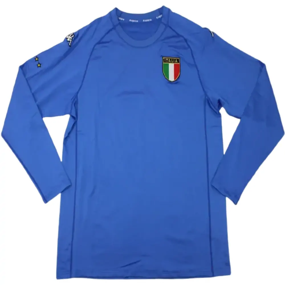 2000 Italy Home Long Sleeve Retro Jersey-Fans