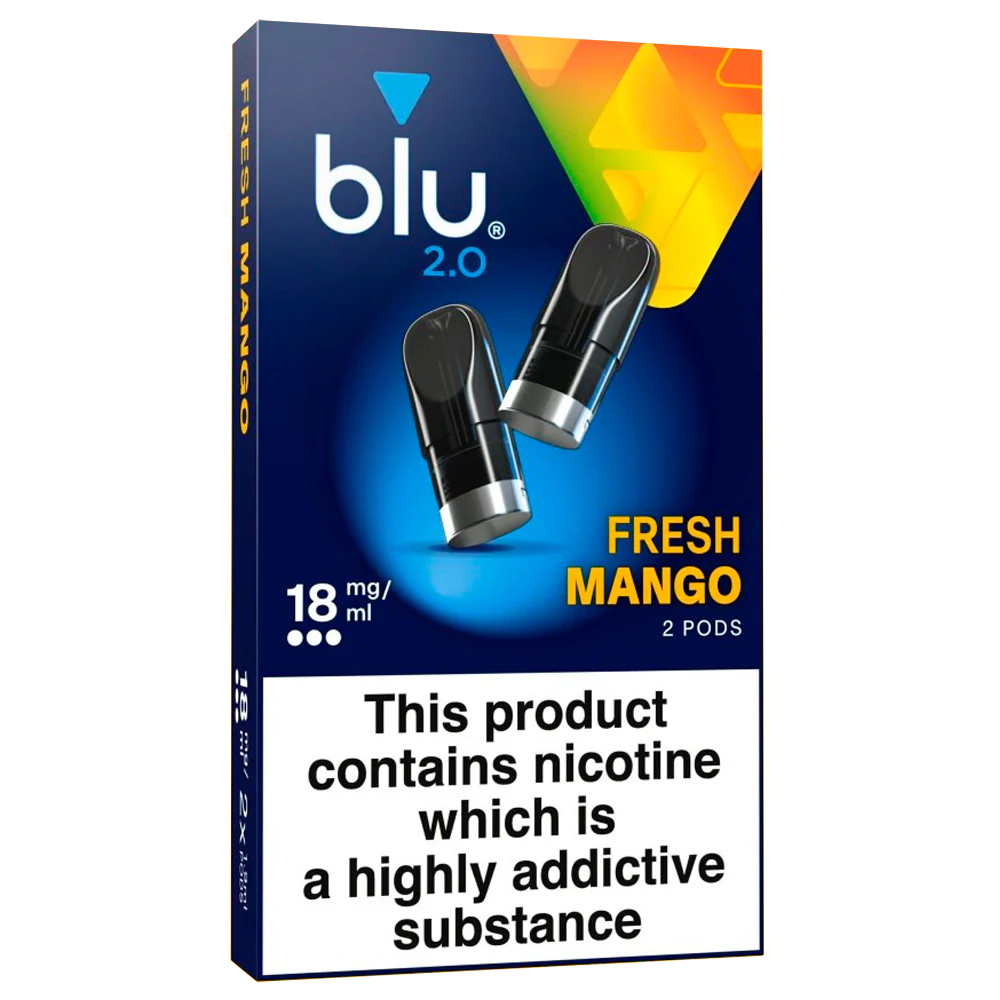 Blu 2.0 Fresh Mango Vape Pods 18mg/ml 2 Pack