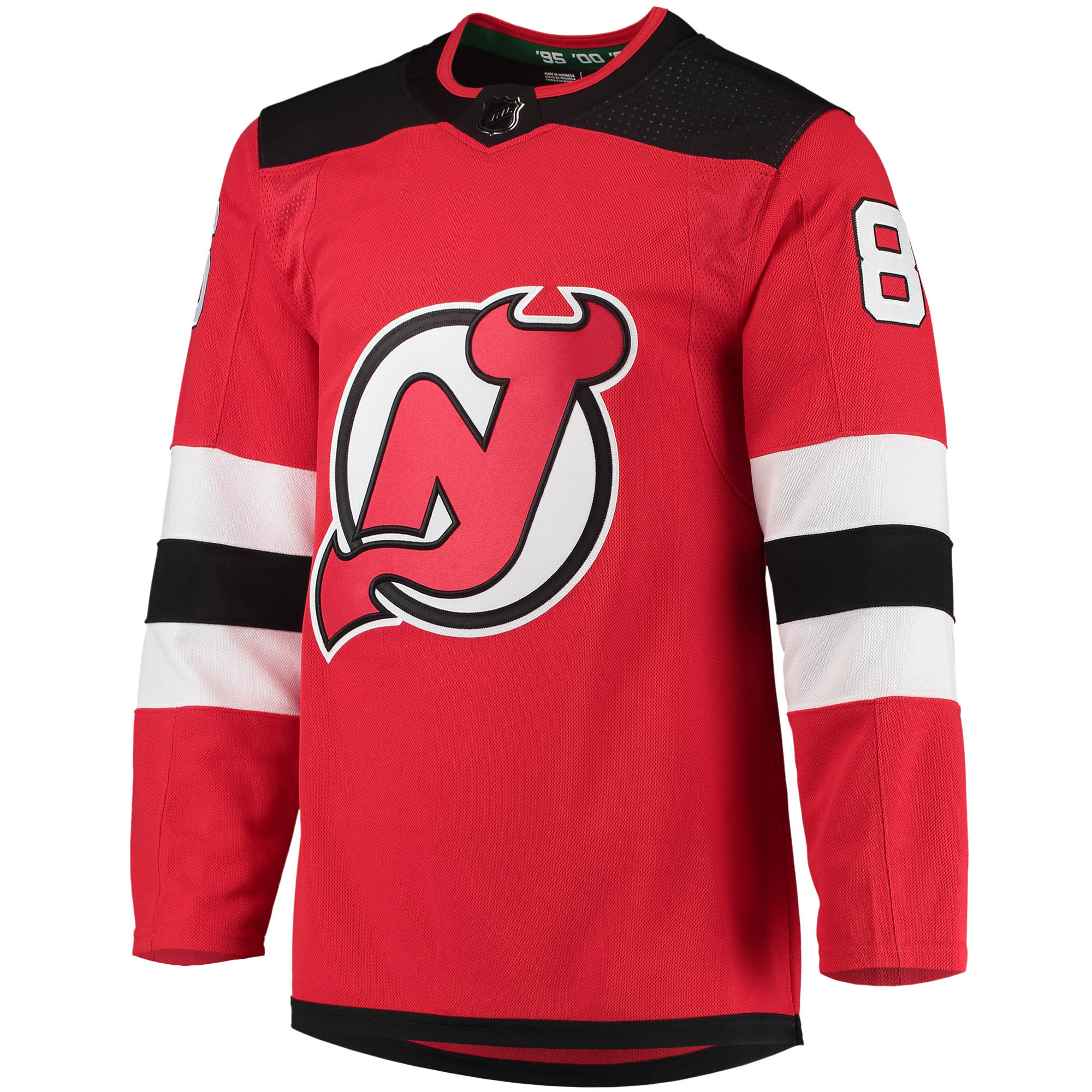 Jack Hughes New Jersey Devils  Home Primegreen    Jersey – Red