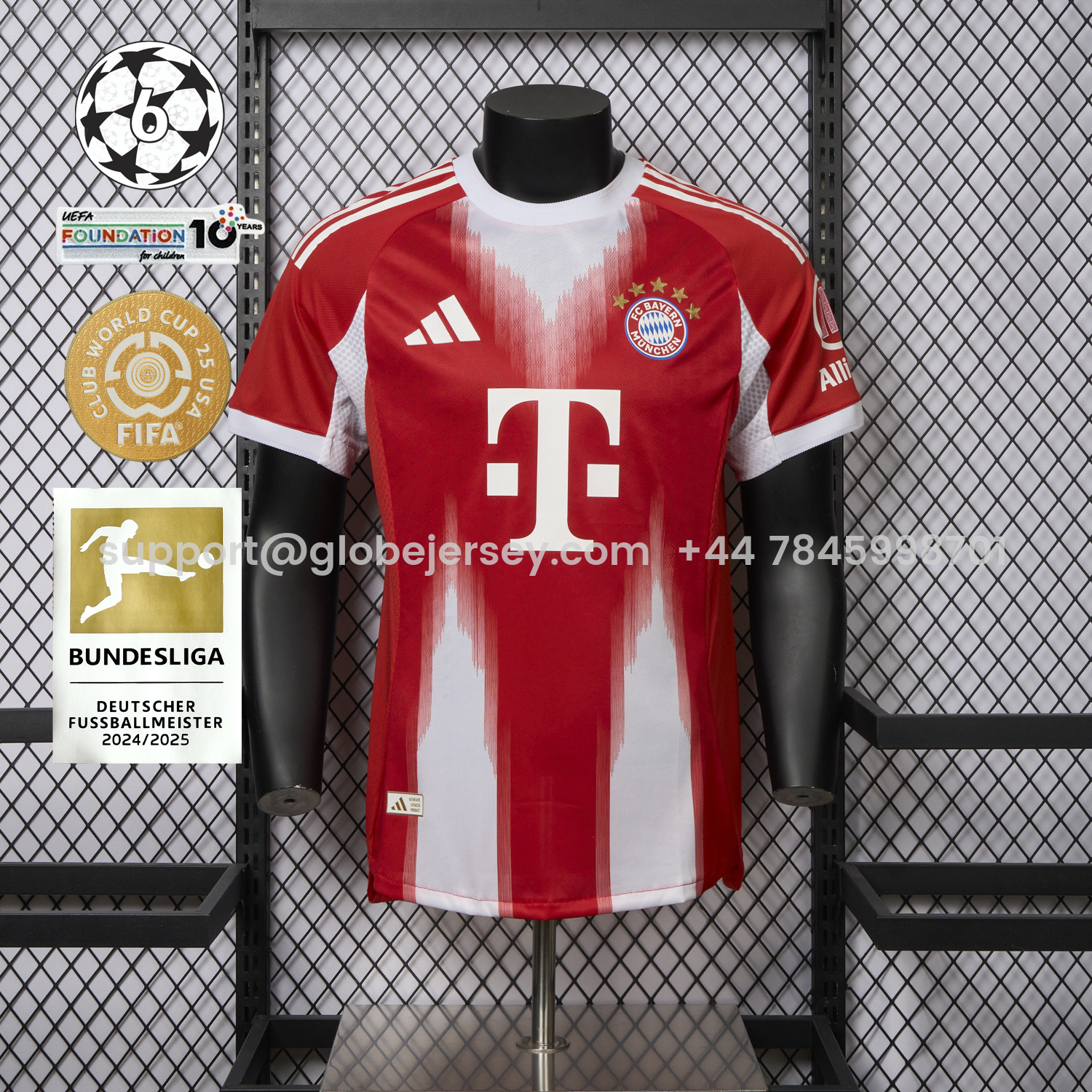 Bayern Munich 25-26 Home Red Jersey - Player Version