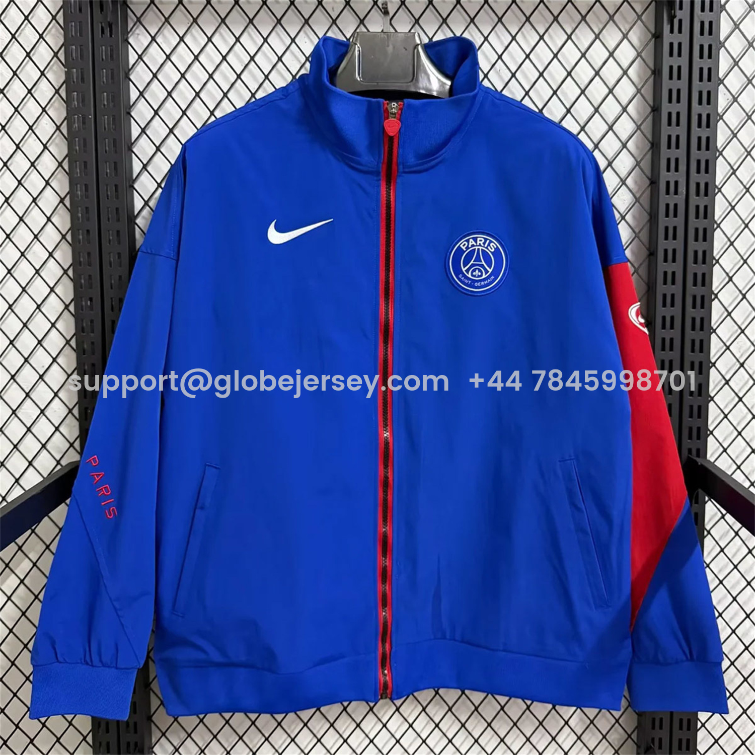 Paris Saint-Germain PSG 25-26 Windbreaker Jacket - Blue
