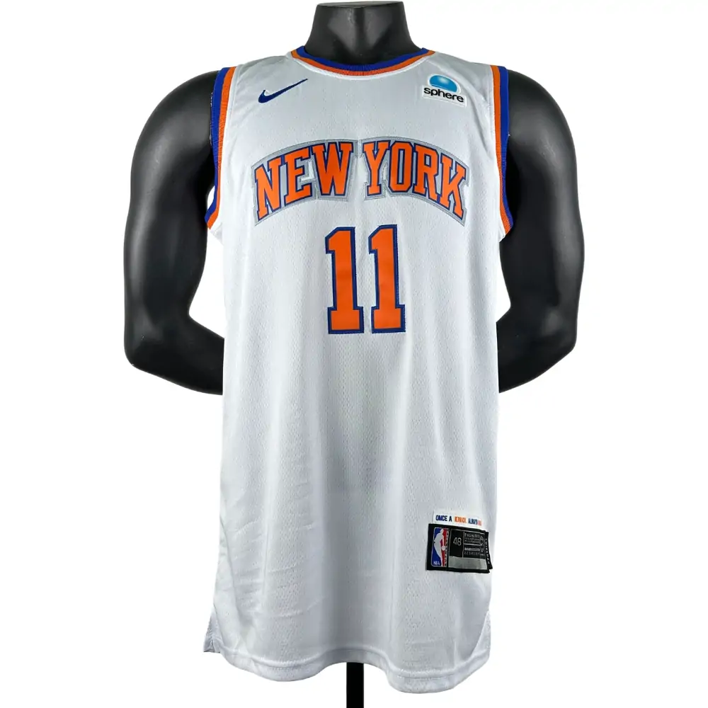 Embroidery Knicks White No. 11 Brunson