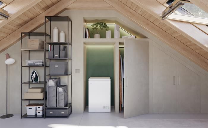 CANDY - Congelatore orizzontale CHAE 1002E Classe E 97 lt-Bianco