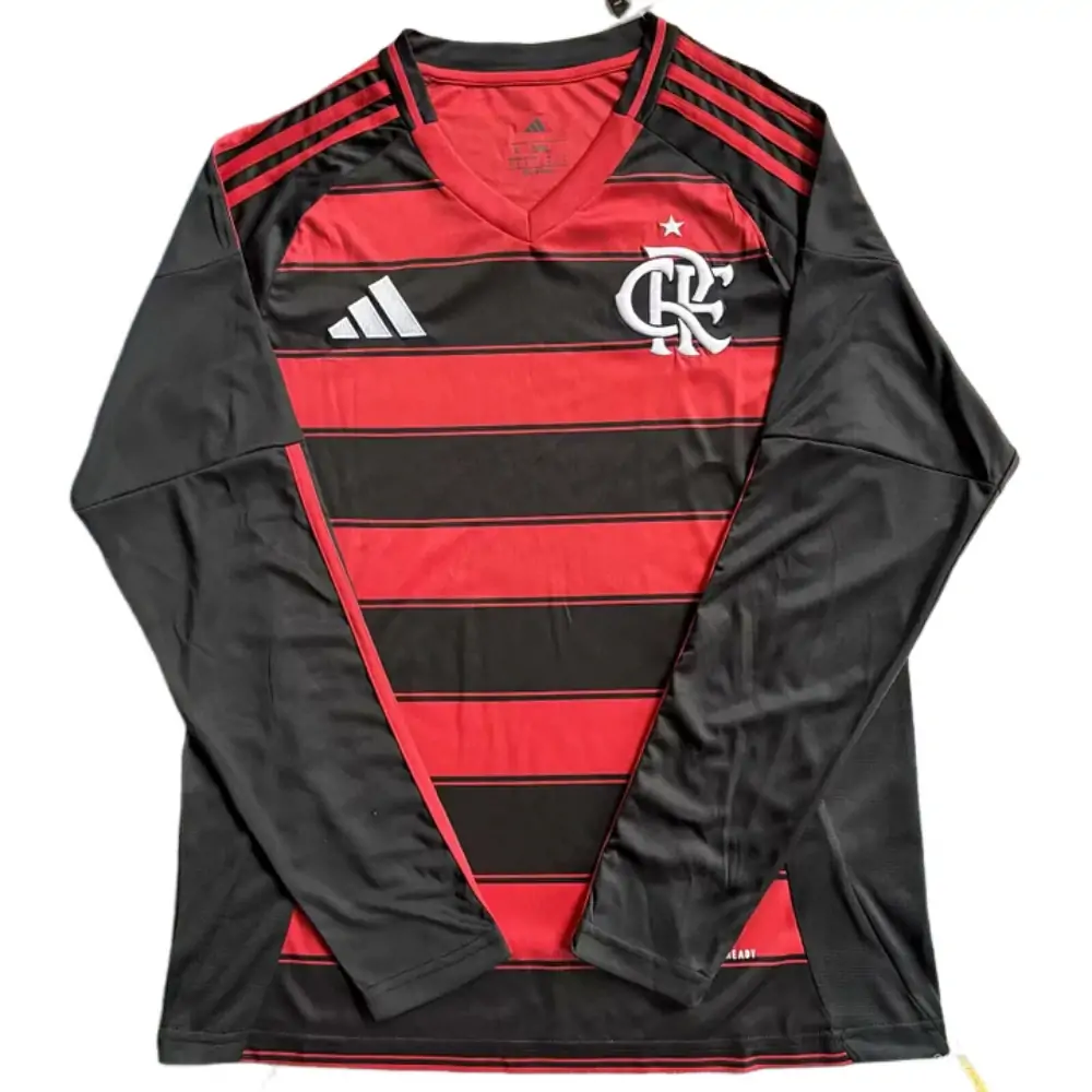 2025-2026 Flamengo home long-sleeved jersey, 1:1 Thai version quality - Fans Edition