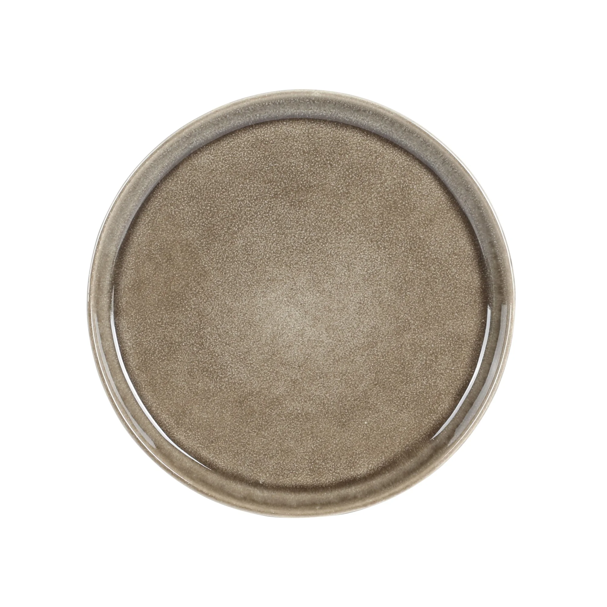 Gibson Elite Berea 16 Piece (Service for 4) Plates and Bowls Stoneware Dinnerware Set -Taupe