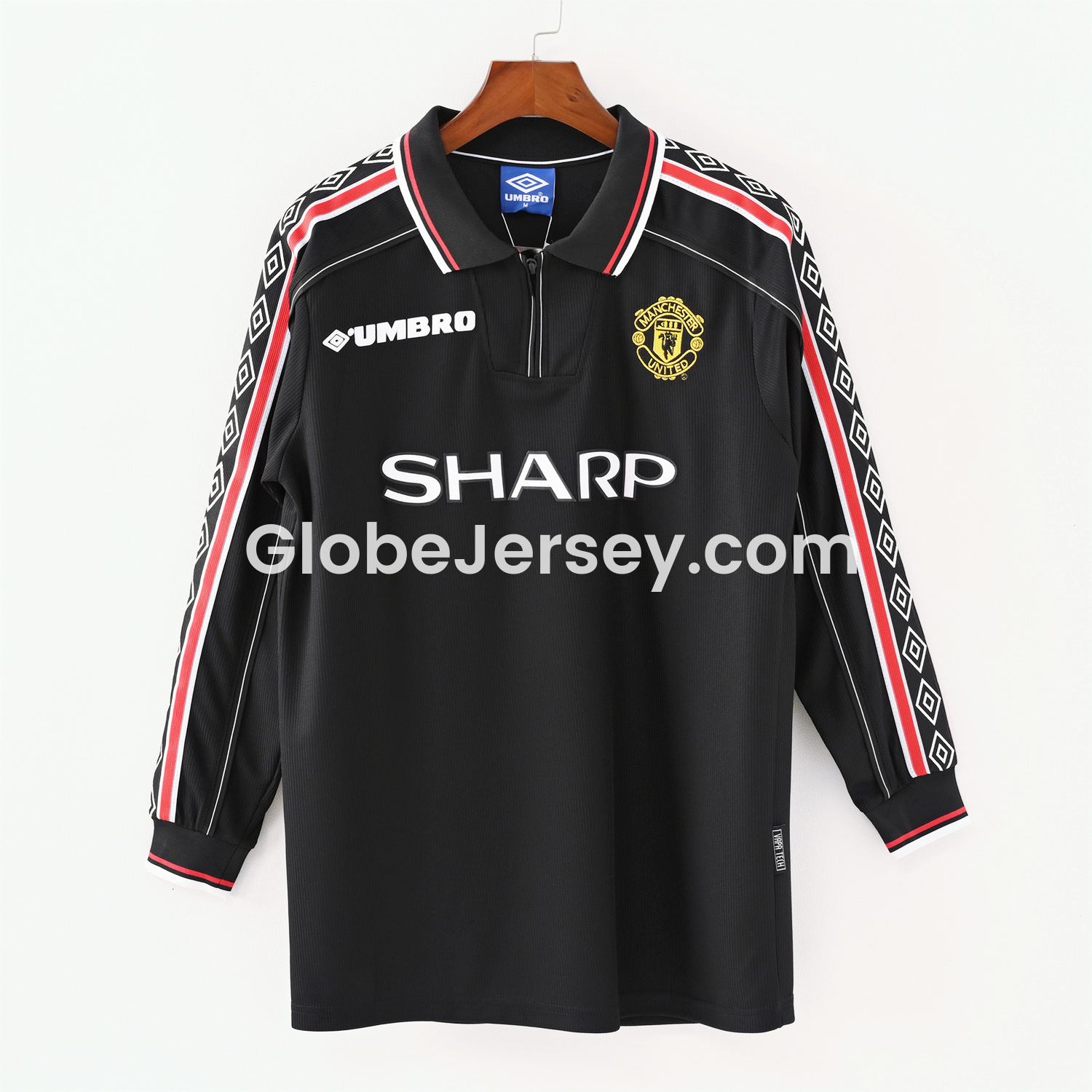 Retro Manchester United 1998-99 Black Long Sleeves Jersey