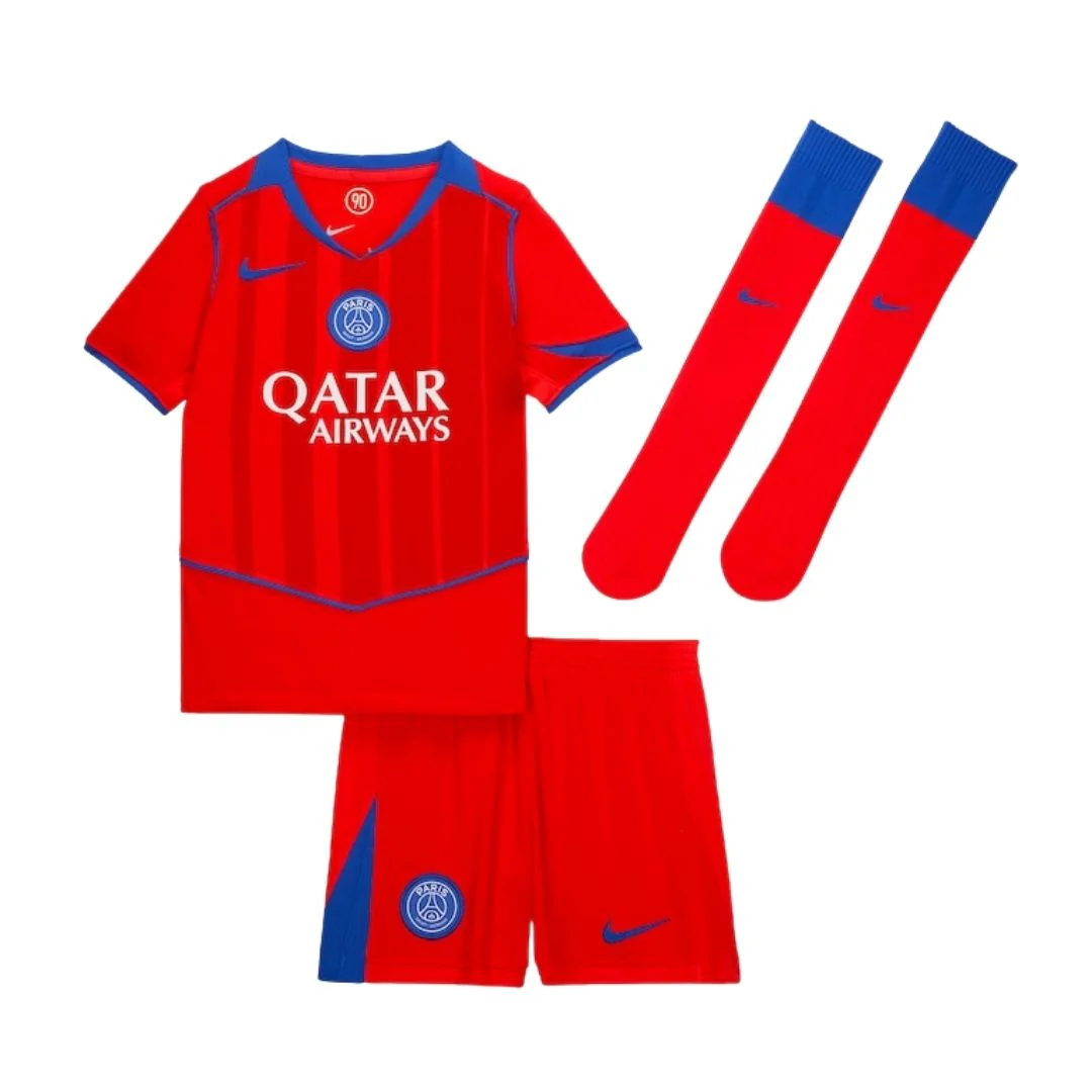 Kid's PSG Third Away Jersey Full Kit 2025/26