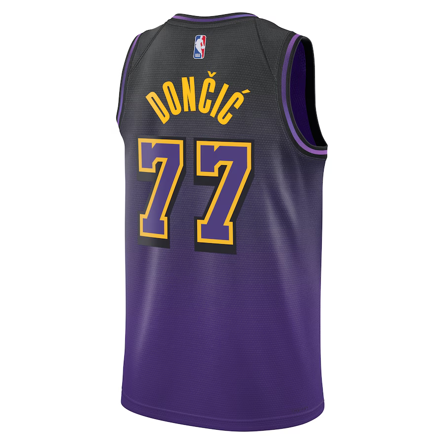 Los Angeles Lakers City Edition Swingman Jersey 2024 - Purple - Luka Dončić - Unisex