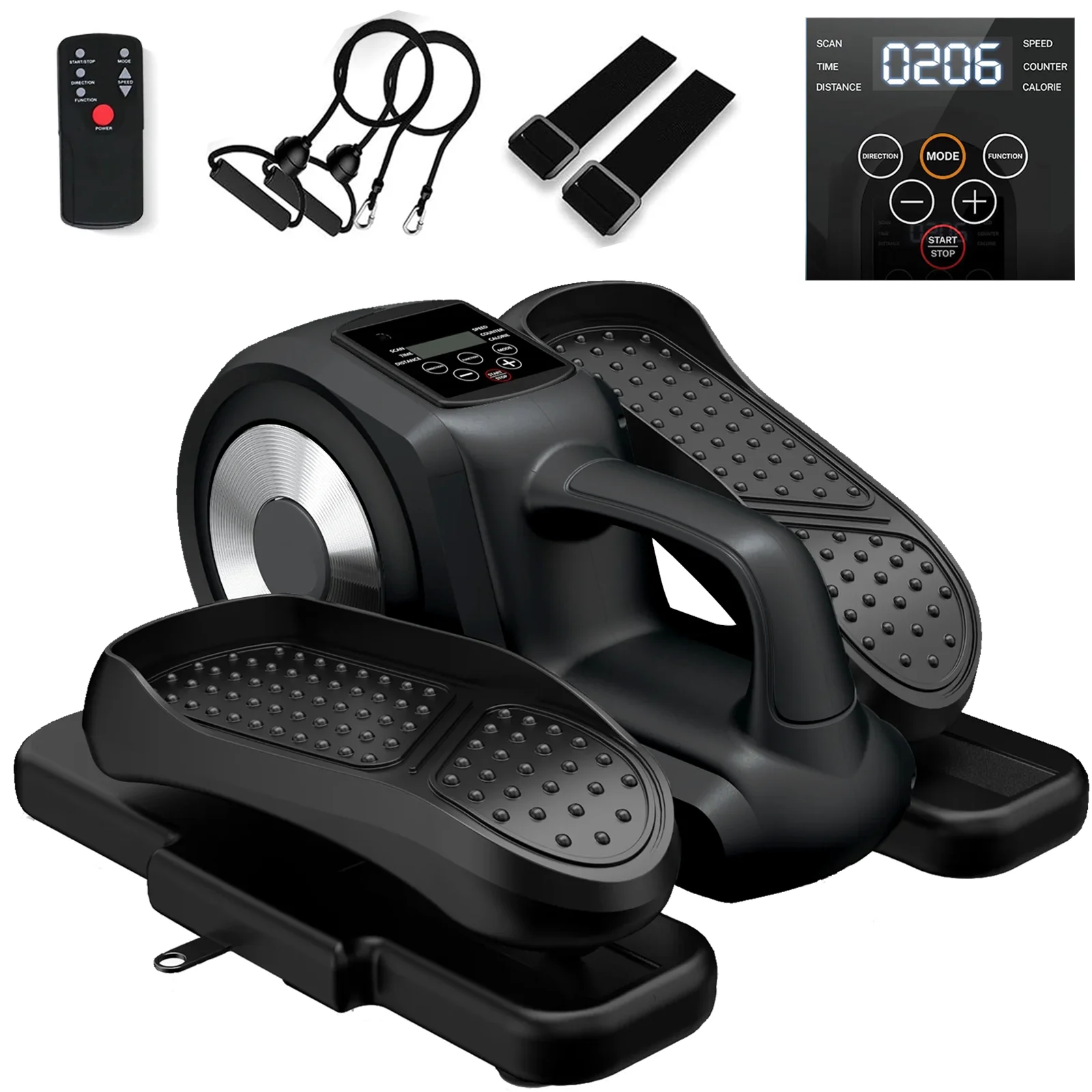 CATGOOD Under Desk Elliptical, Electric Seated Foot & Leg Pedal Exerciser While Sitting for Seniors