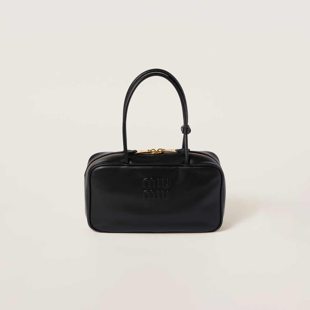 Beau leather top-handle bag