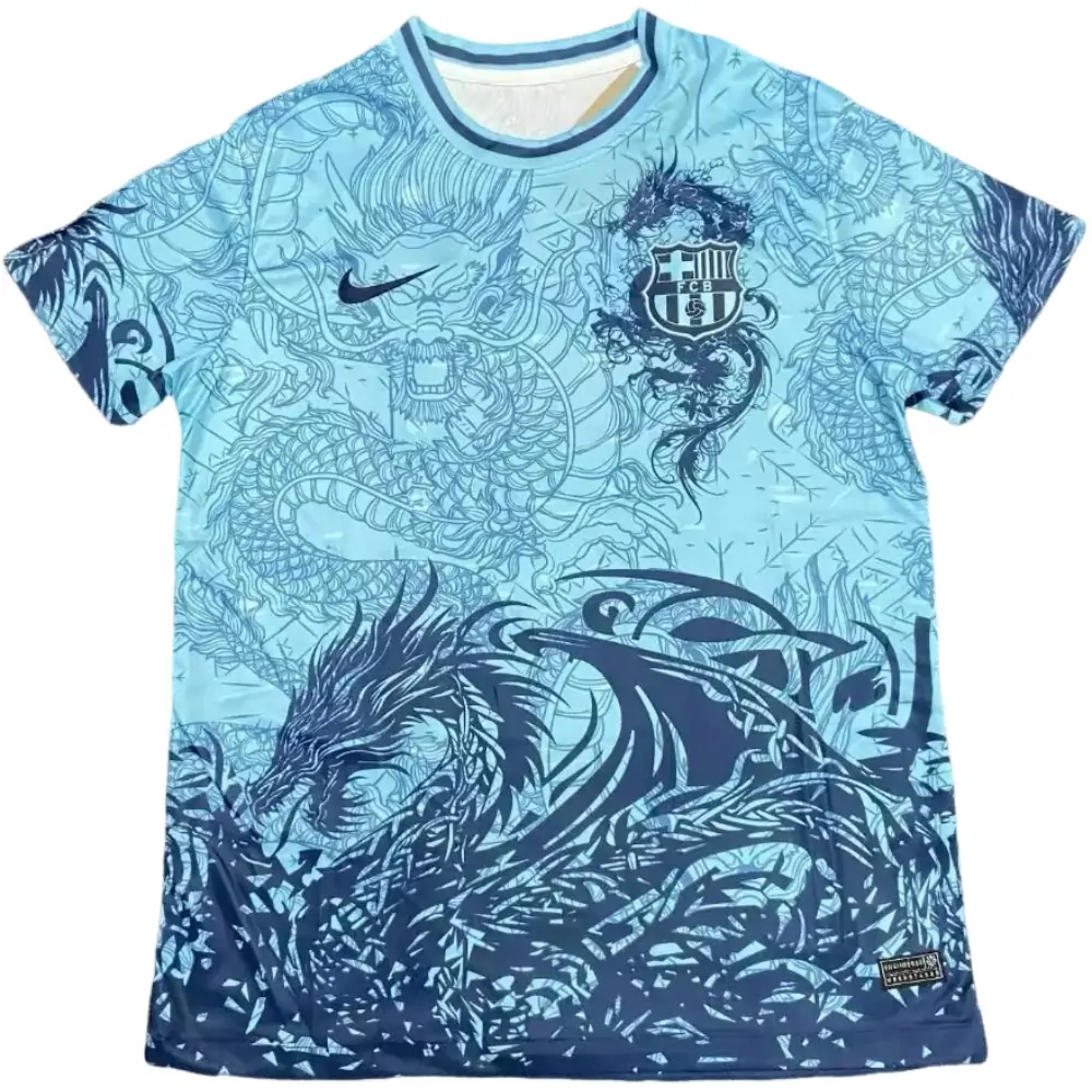 2025-26 Season - Barcelona Special Edition Light Green Dragon Edition - Jersey - Fan Edition