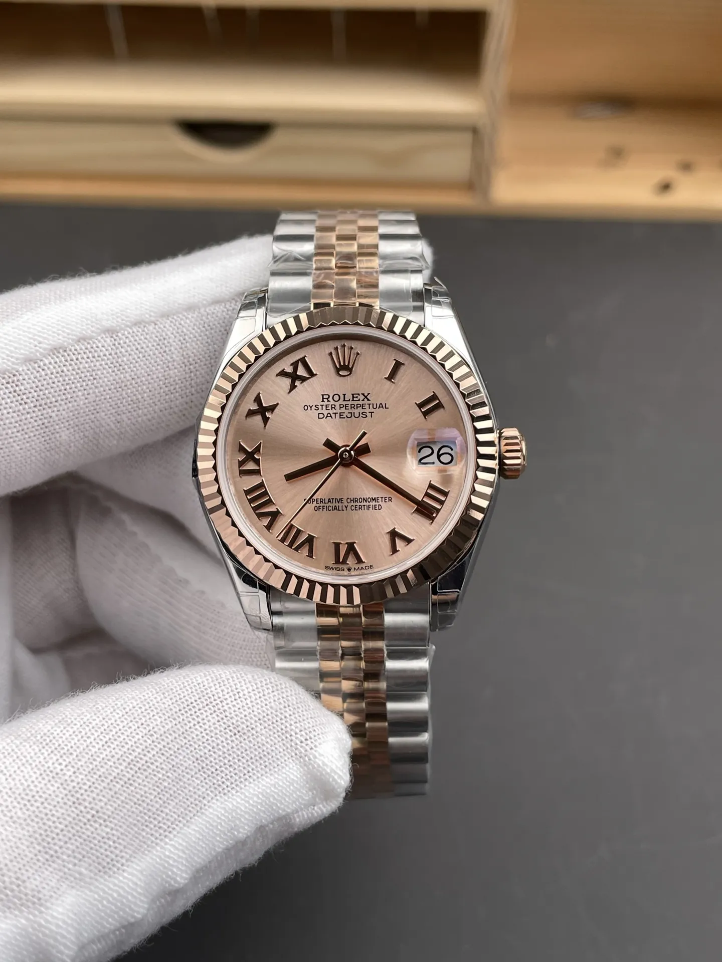 Rolex Datejust Rose Gold Ladies 31mm