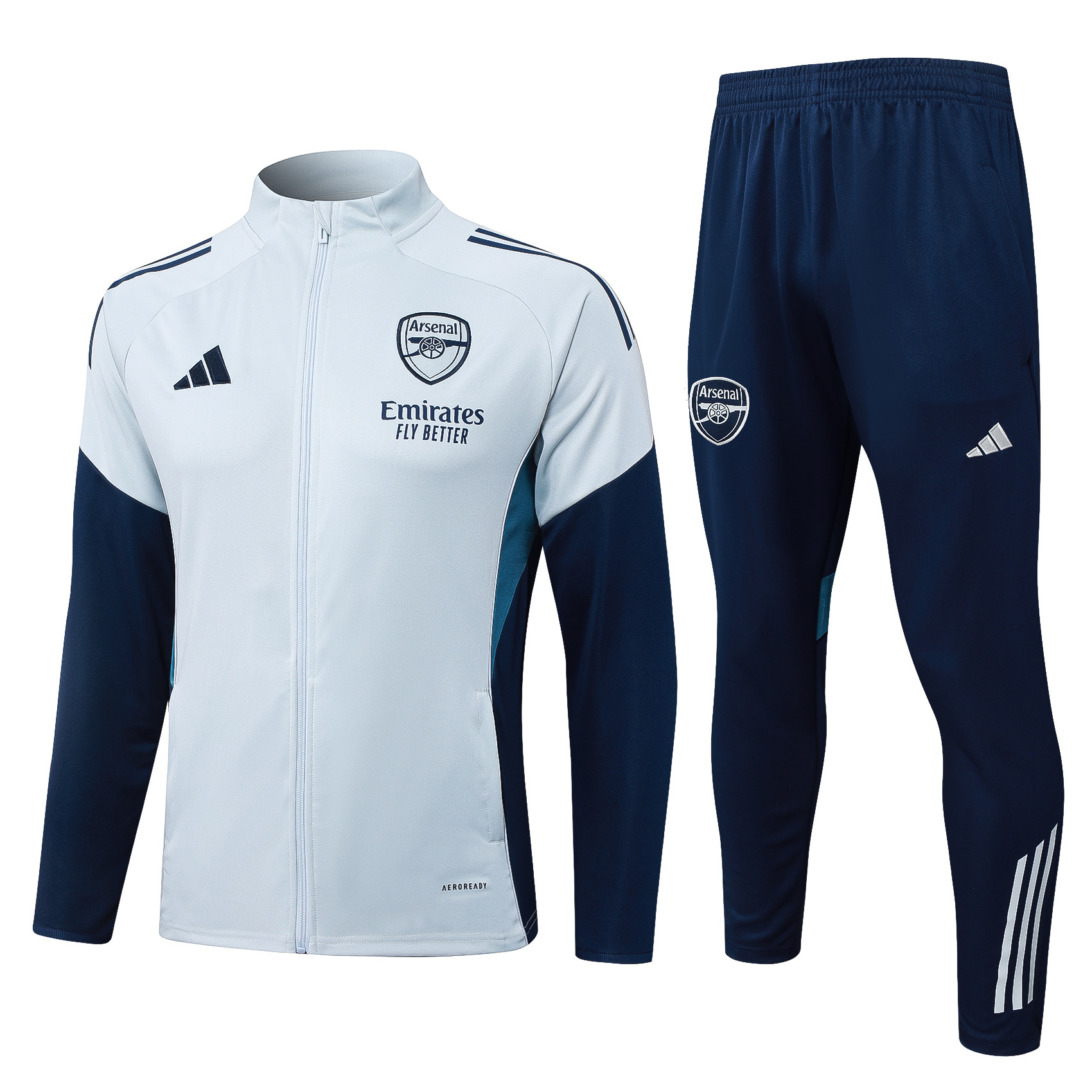 2025-26 season Arsenal long zipper training suit - Adult Set