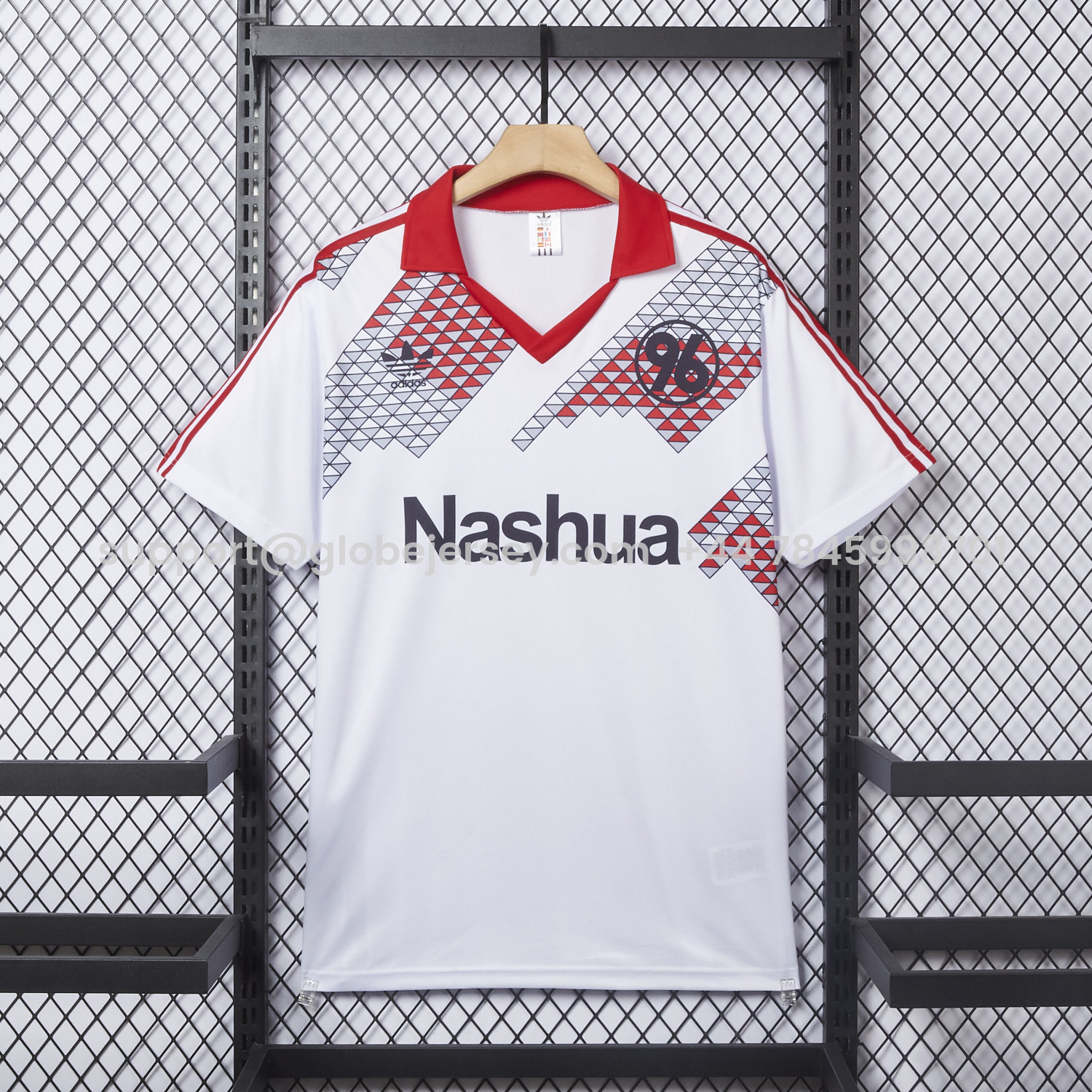 Retro Hannover 96 1988-91 White Commemorative Jersey