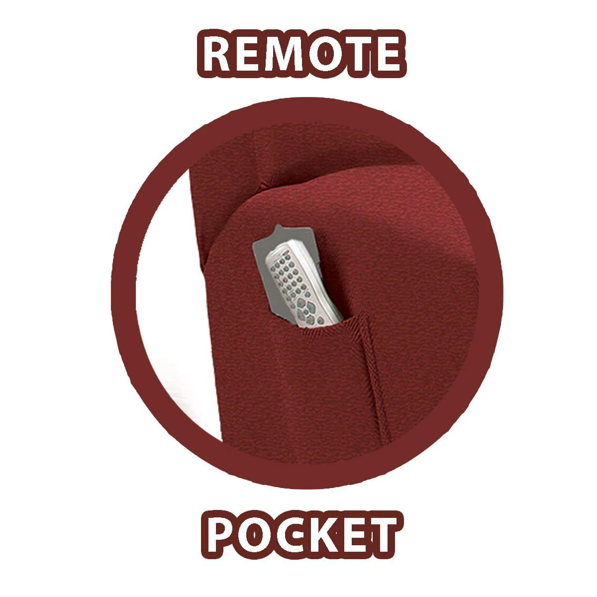 MarCielo One Piece Stretch Recliner Slipcover Stretch Fit Furniture Chair Recliner Lazy Boy Cover Slipcover 1-Piece Couch Cover (Burgundy)