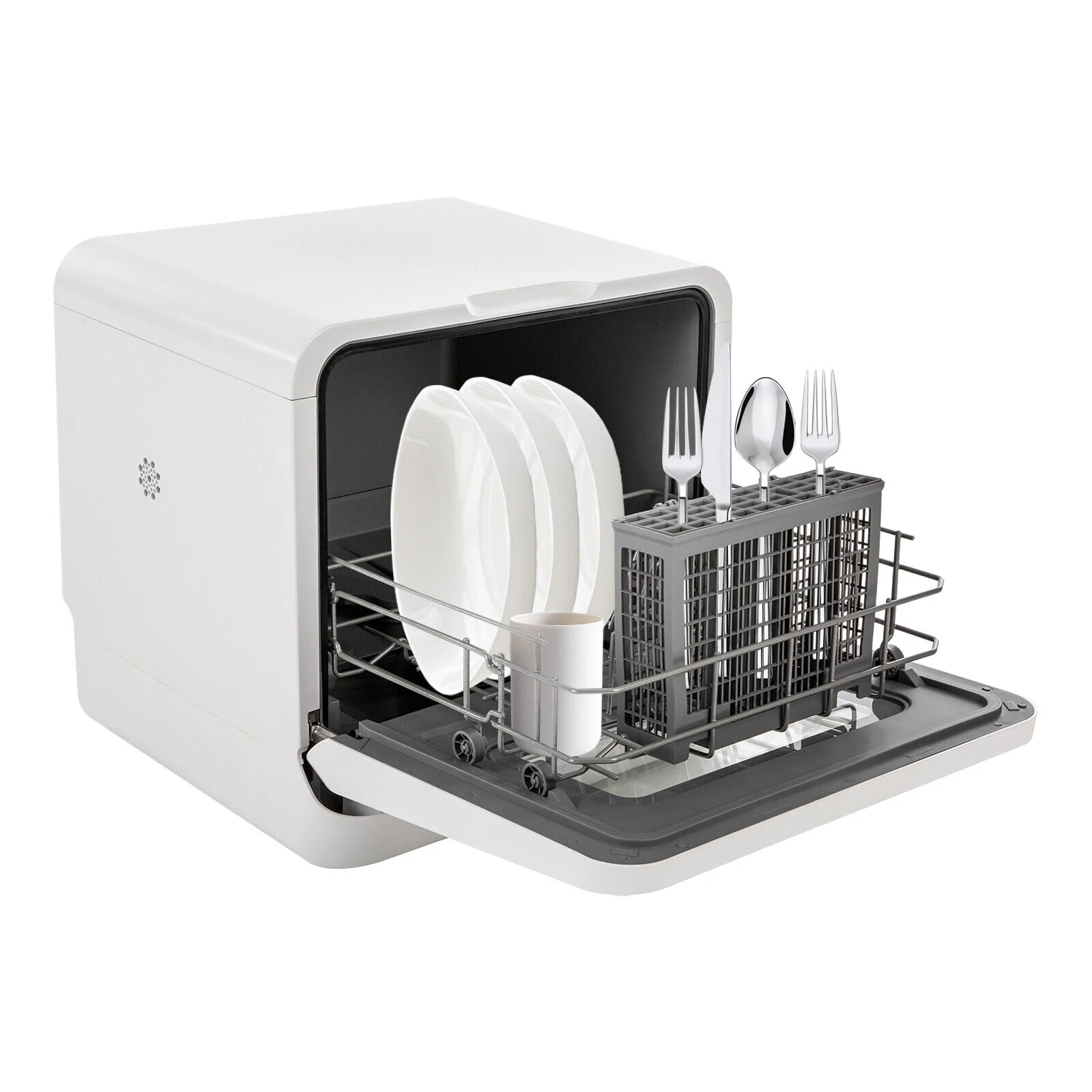 785W Portable Dishwasher, Leak-Proof, Air Dry, IPX1 Waterproof, 3-in-1 Mini Dishwasher with Water Tank for Kitchen