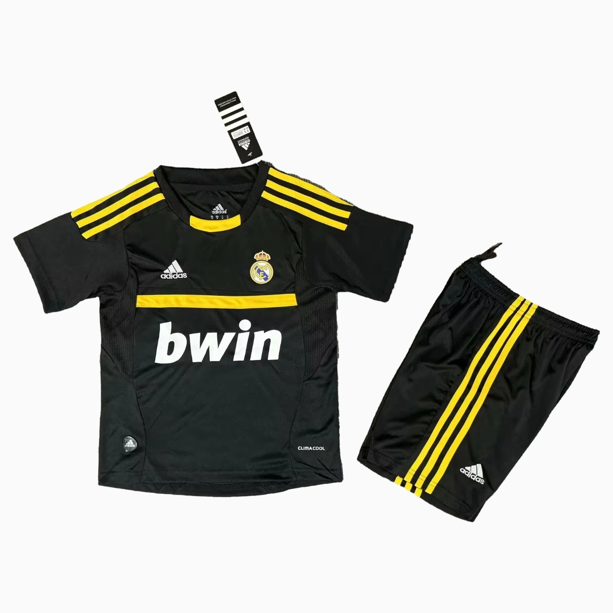 Retro Real Madrid 11-12 Black Goalkeeper Kids Kit