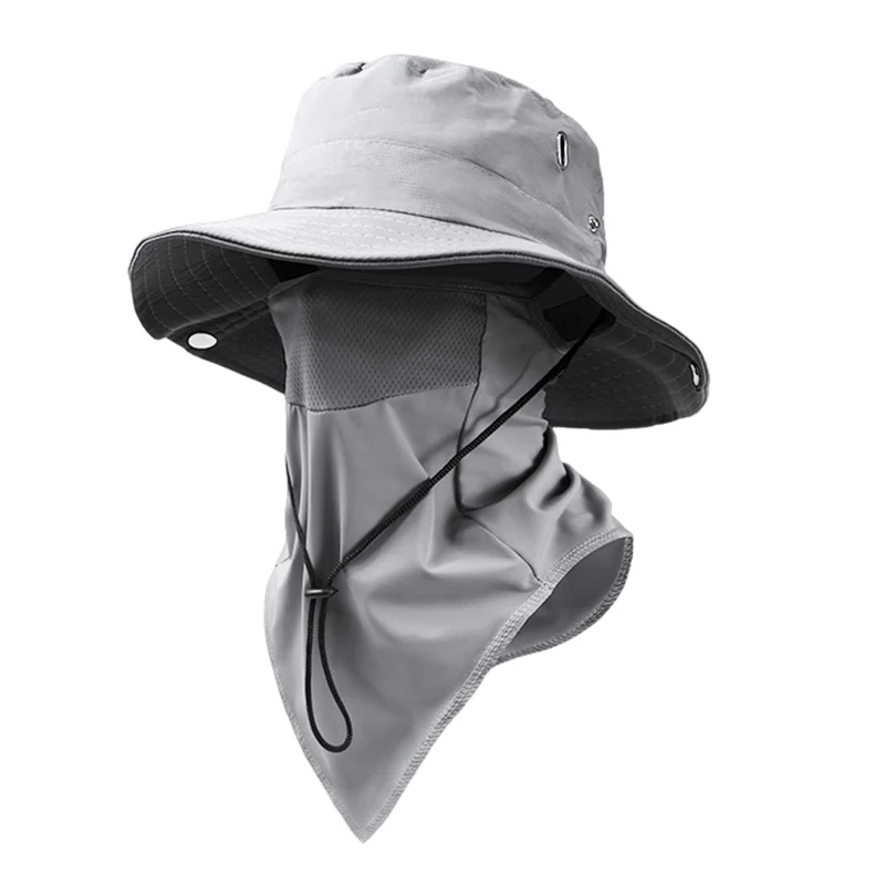 🧢 50% OFF NOW ! ⚡ Breathable Fisherman Hat with Detachable Face Mask – Sun Protection, Ventilated & Removable Mask Design ☀️