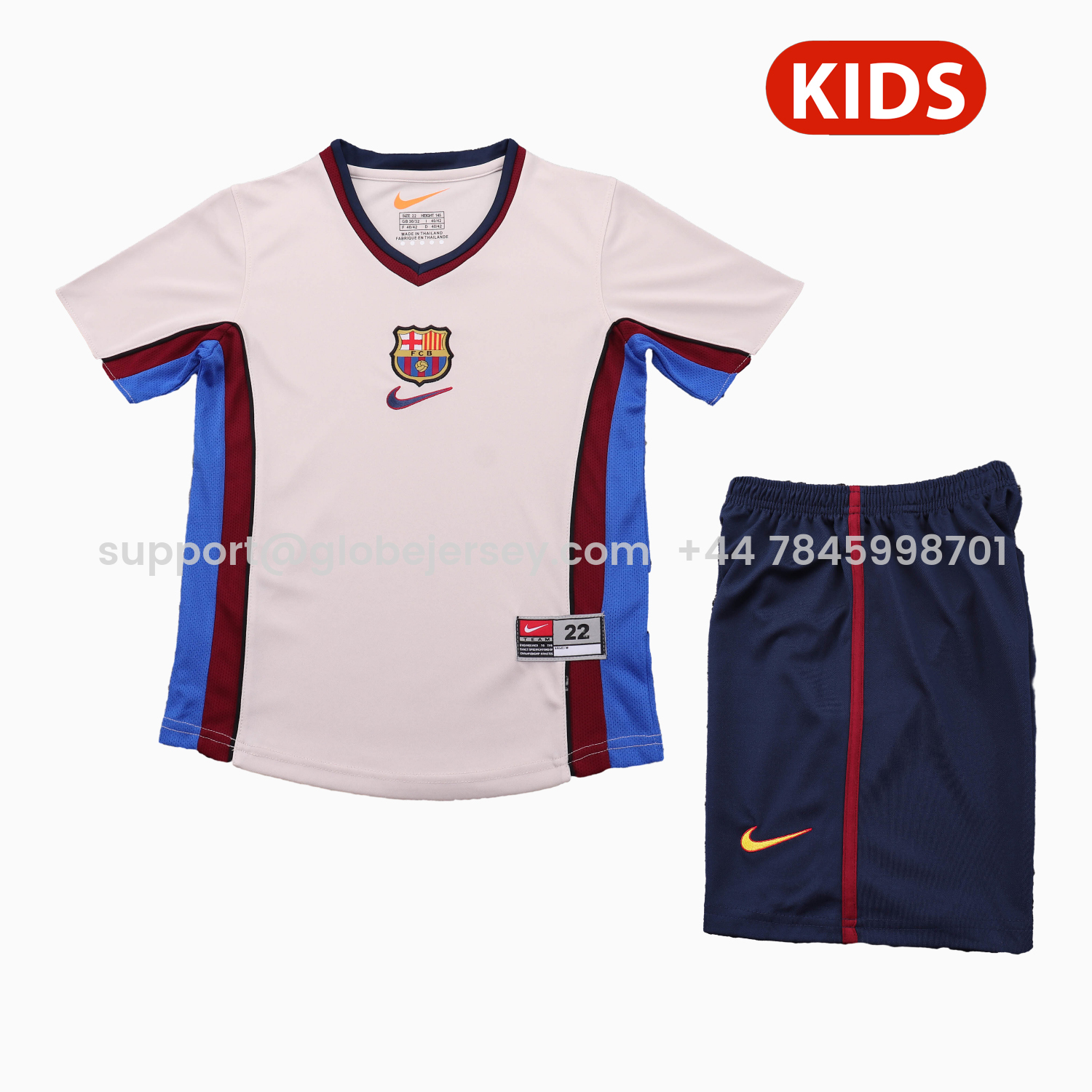 Retro Barcelona 1998-99 Away Kids Kit