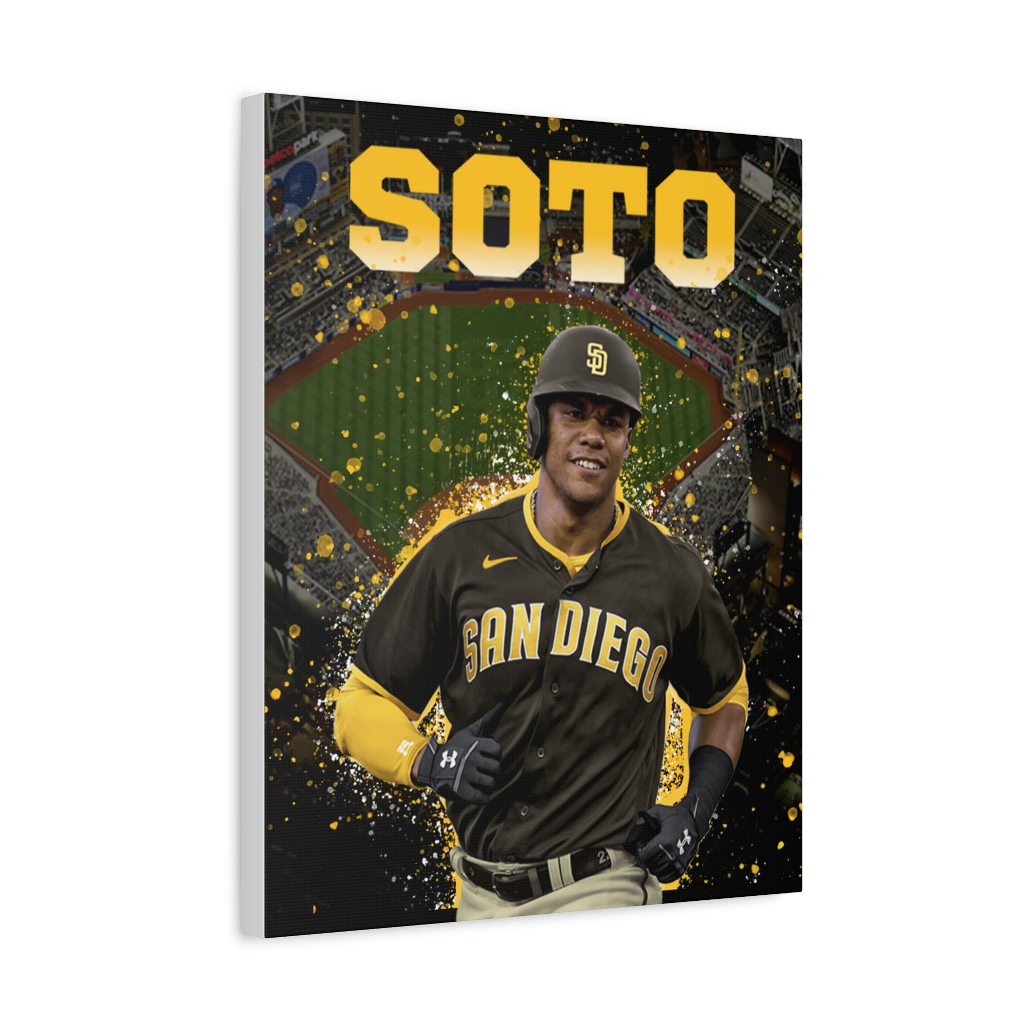 Juan Soto San Diego Padres Petco Park Premium Wall Art Canvas Wrap