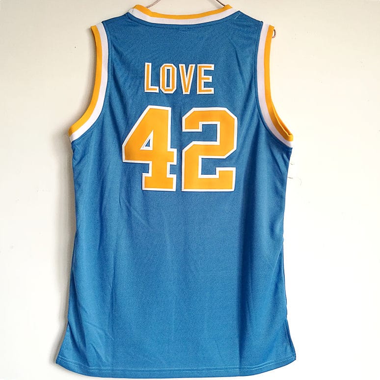 NCAA UCLA No. 42 Kevin Love Classic Blue Embroidered Basketball Jersey