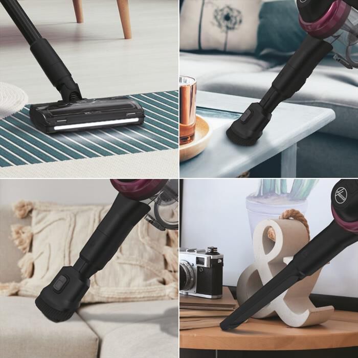 HOOVER - Scopa elettrica senza sacchetto HF410H 011-Magenta