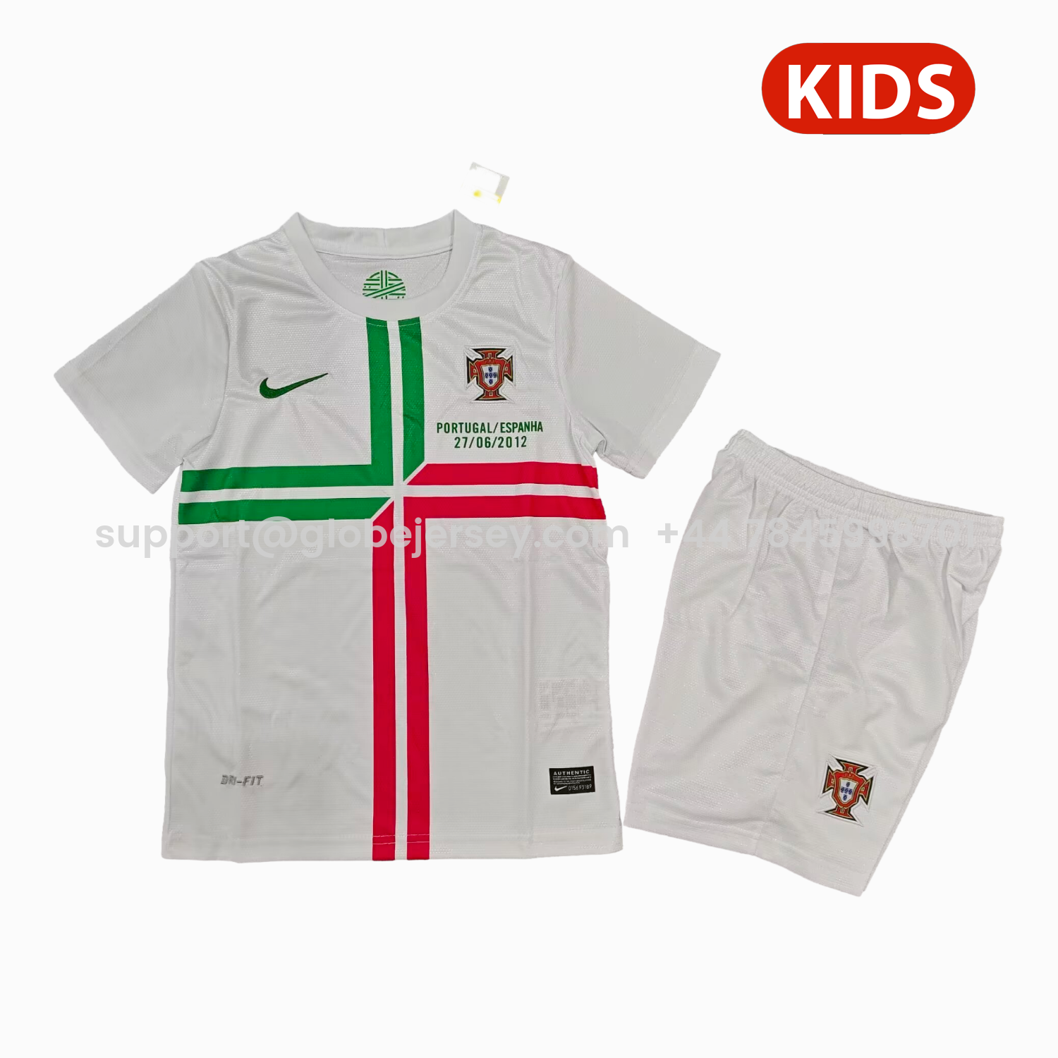 Retro Portugal 2012 Away Kids Kit