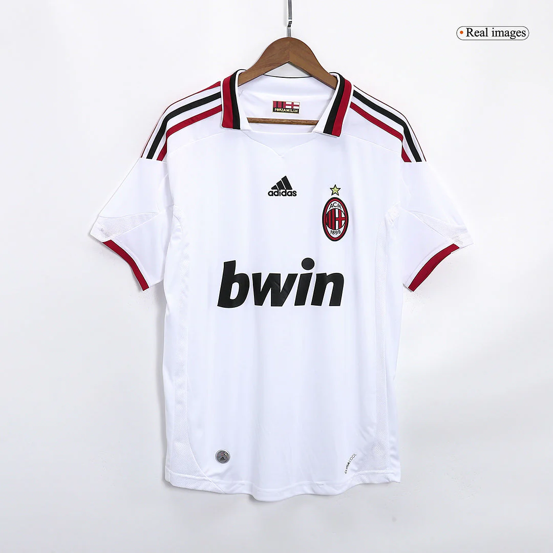 Ronaldinho #80 AC Milan 2009/10 Away Retro Soccer Jersey
