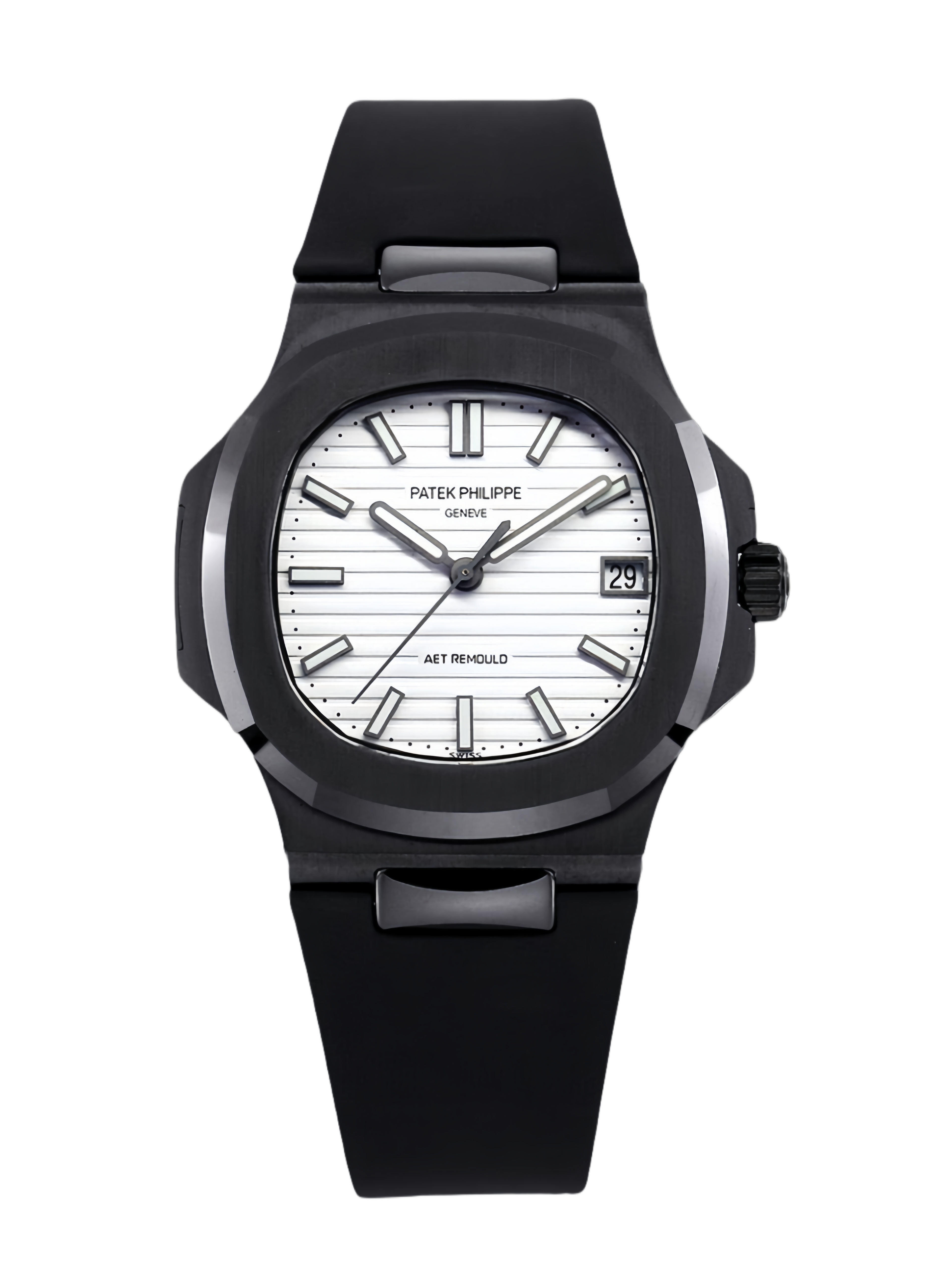 【Super Clone】Patek Philippe Nautilus Titanium Case White Dial 5711 40MM Watch