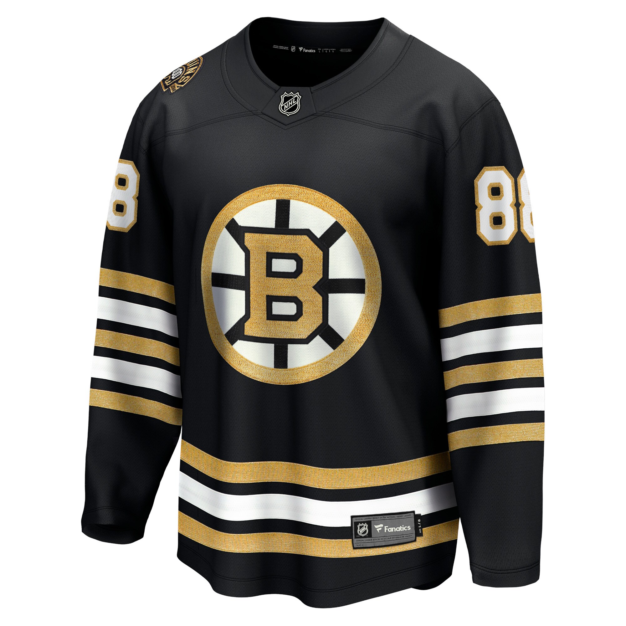 David Pastrnak Boston Bruins Fanatics 100th Anniversary Premier Breakaway  Jersey – Black