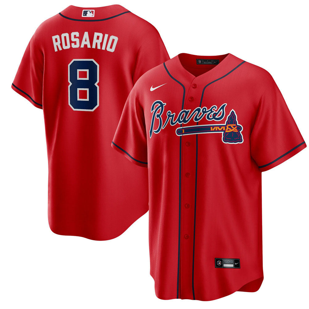 Men's Atlanta Braves Eddie Rosario Alternate Player Jersey - Red