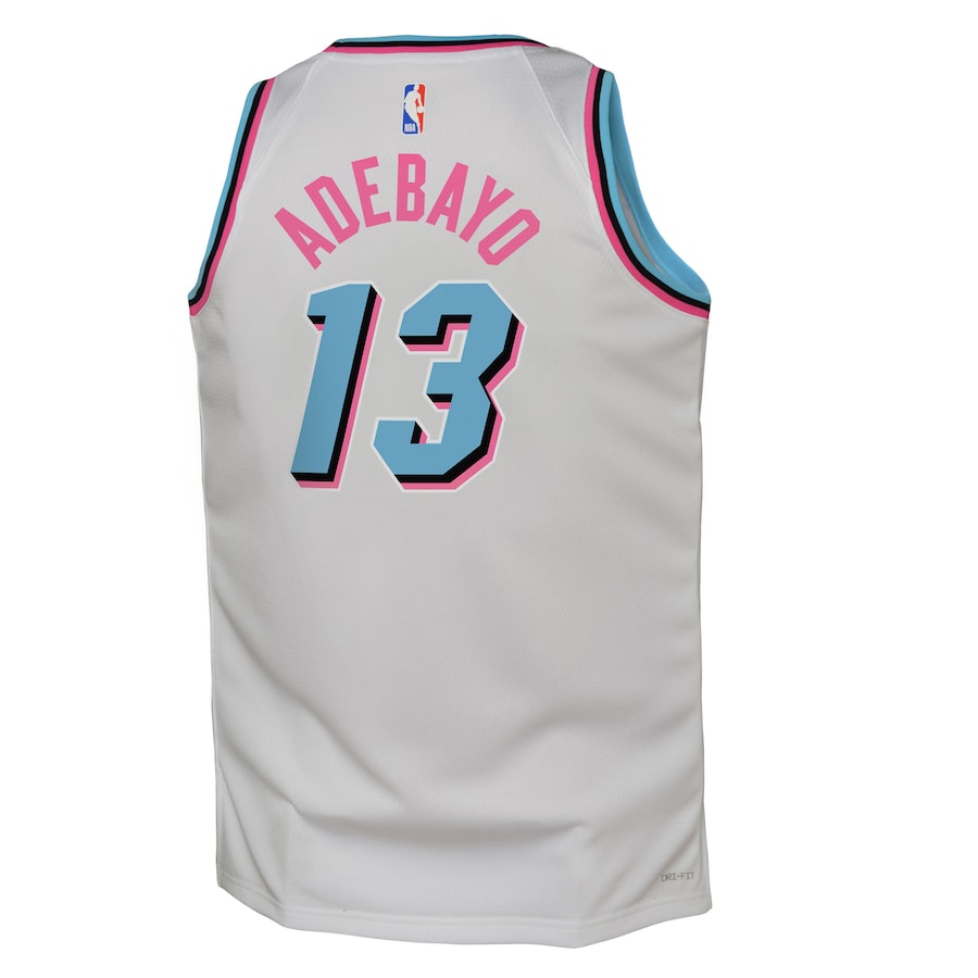 Youth Miami Heat Bam Adebayo  White 2024/25 Swingman  Jersey - City Edition