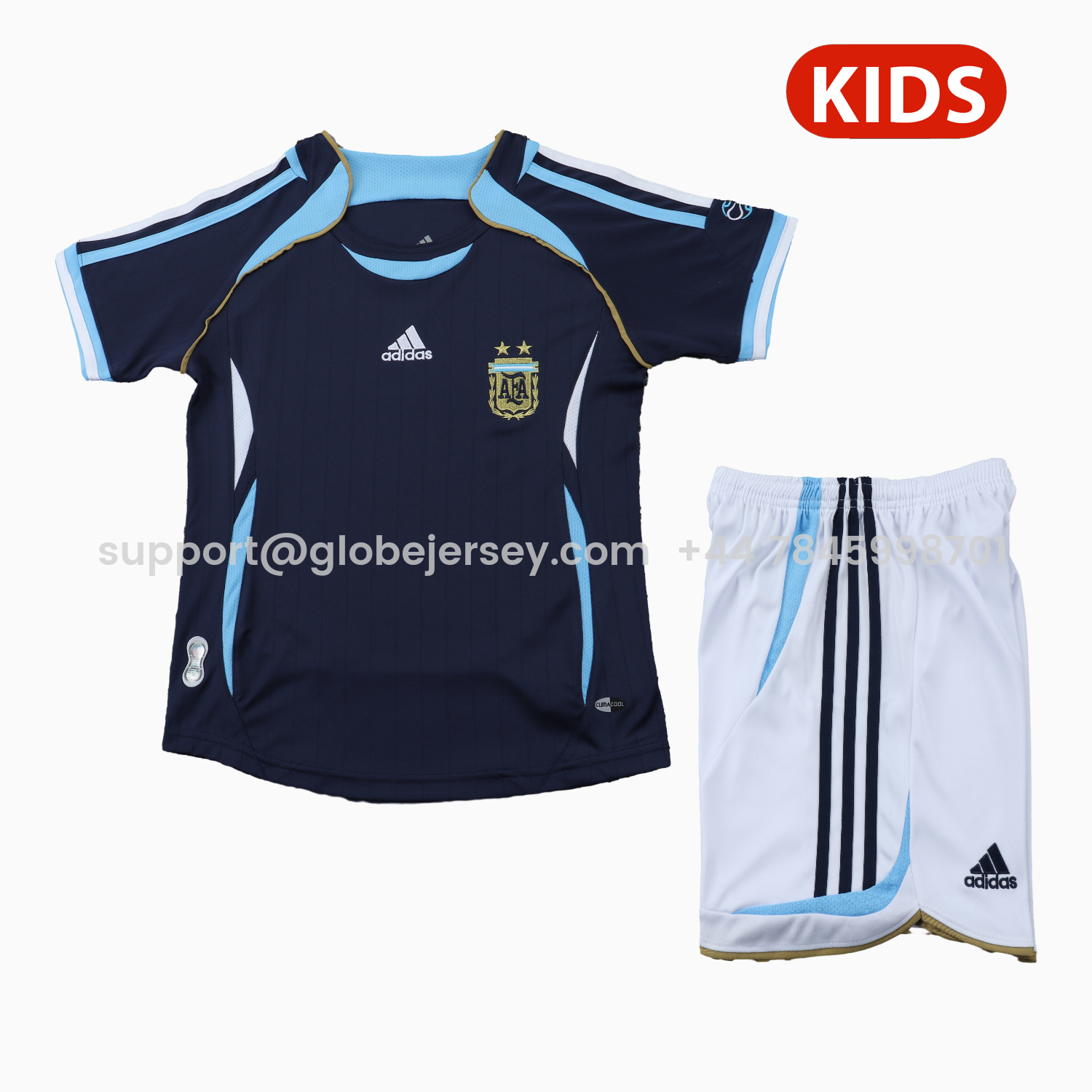 Retro Argentina 2006 Away Kids Kit