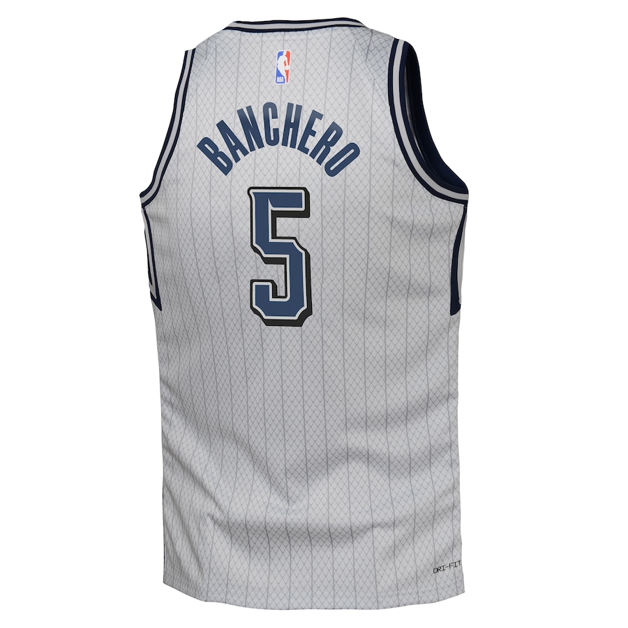 Youth Orlando Magic Paolo Banchero Nike Silver 2024/25 Swingman Player Jersey - City Edition