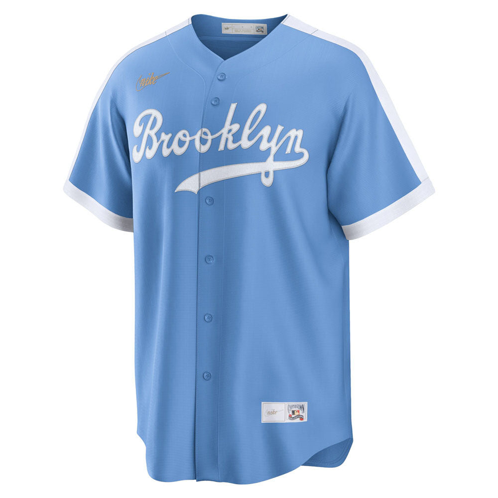Men's Brooklyn Dodgers Jackie Robinson Alternate Cooperstown Collection Player Jersey - Light Blue