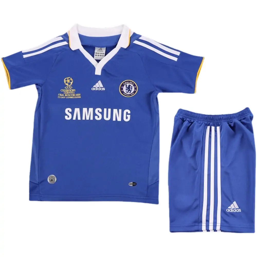 2007-08 Chelsea Home Retro Children's Jersey Set - Fans Edition