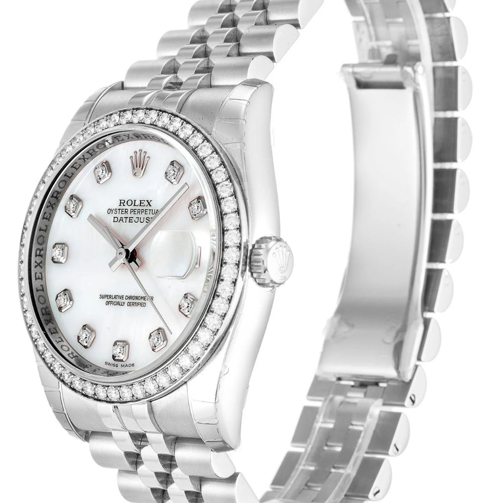 Rolex Datejust 36mm Mother of Pearl – White Dial 116244