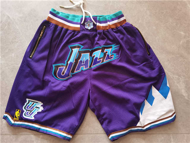 Utah Jazz Throwback Basketball Shorts