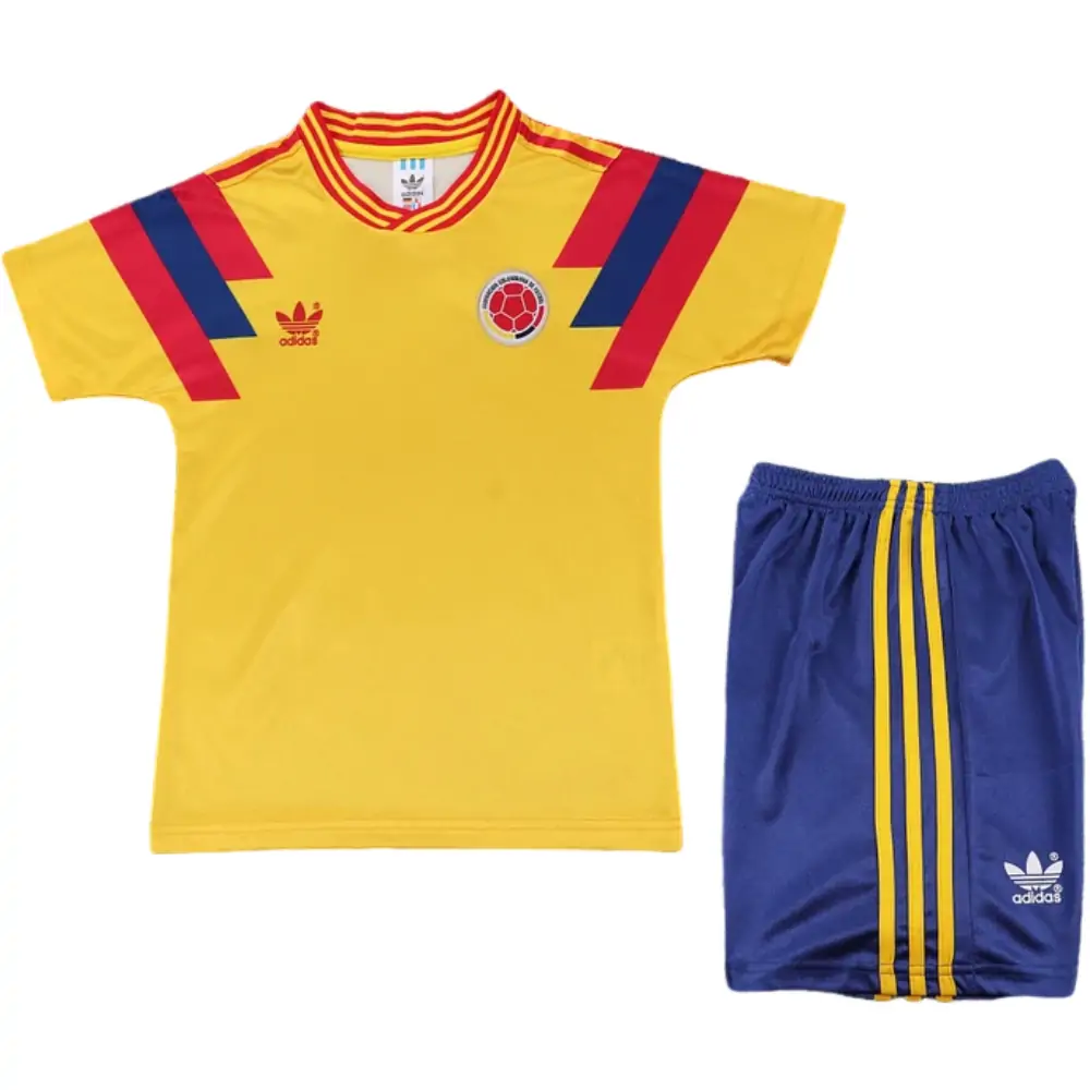 1990 Colombia Home Retro Children's Jersey - Fans Edition