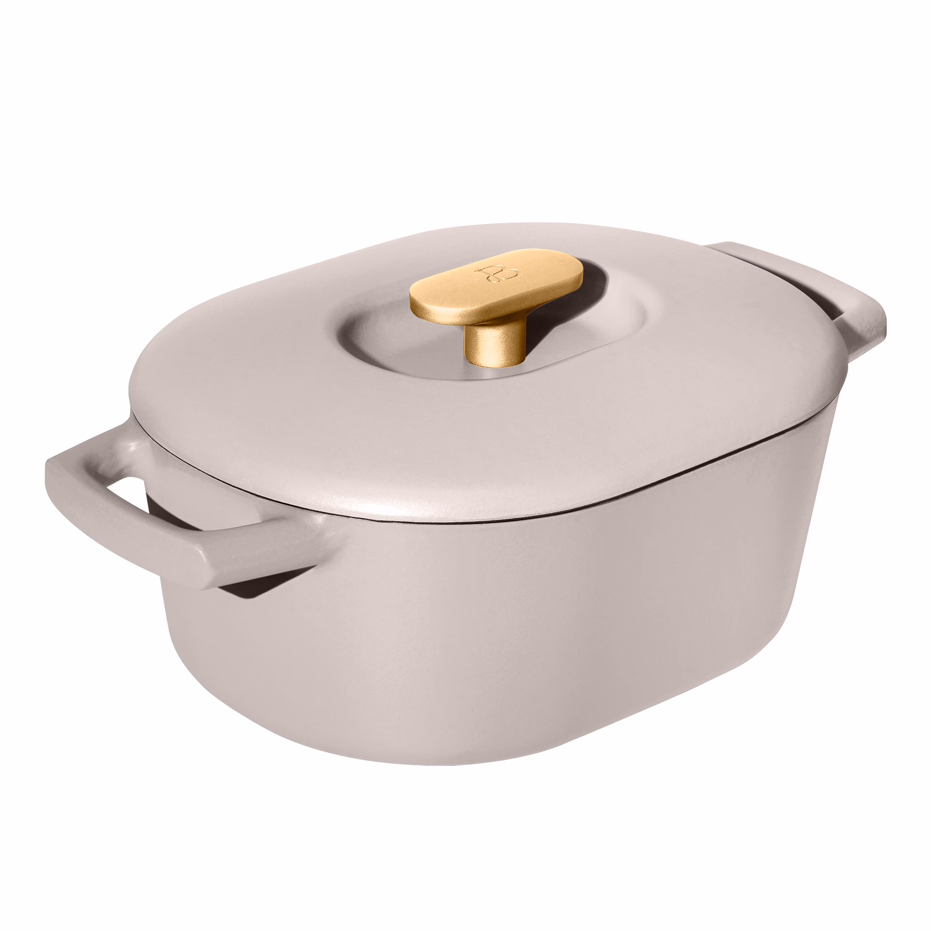 Beautiful 6 Quart Enamel Dutch Oven, Black Sesame by Drew Barrymore