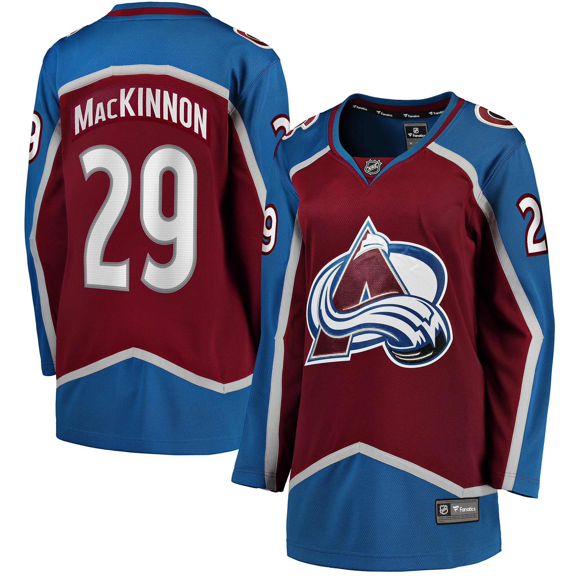 Nathan MacKinnon Colorado Avalanche Fanatics Women’s Home Breakaway   Jersey – Maroon
